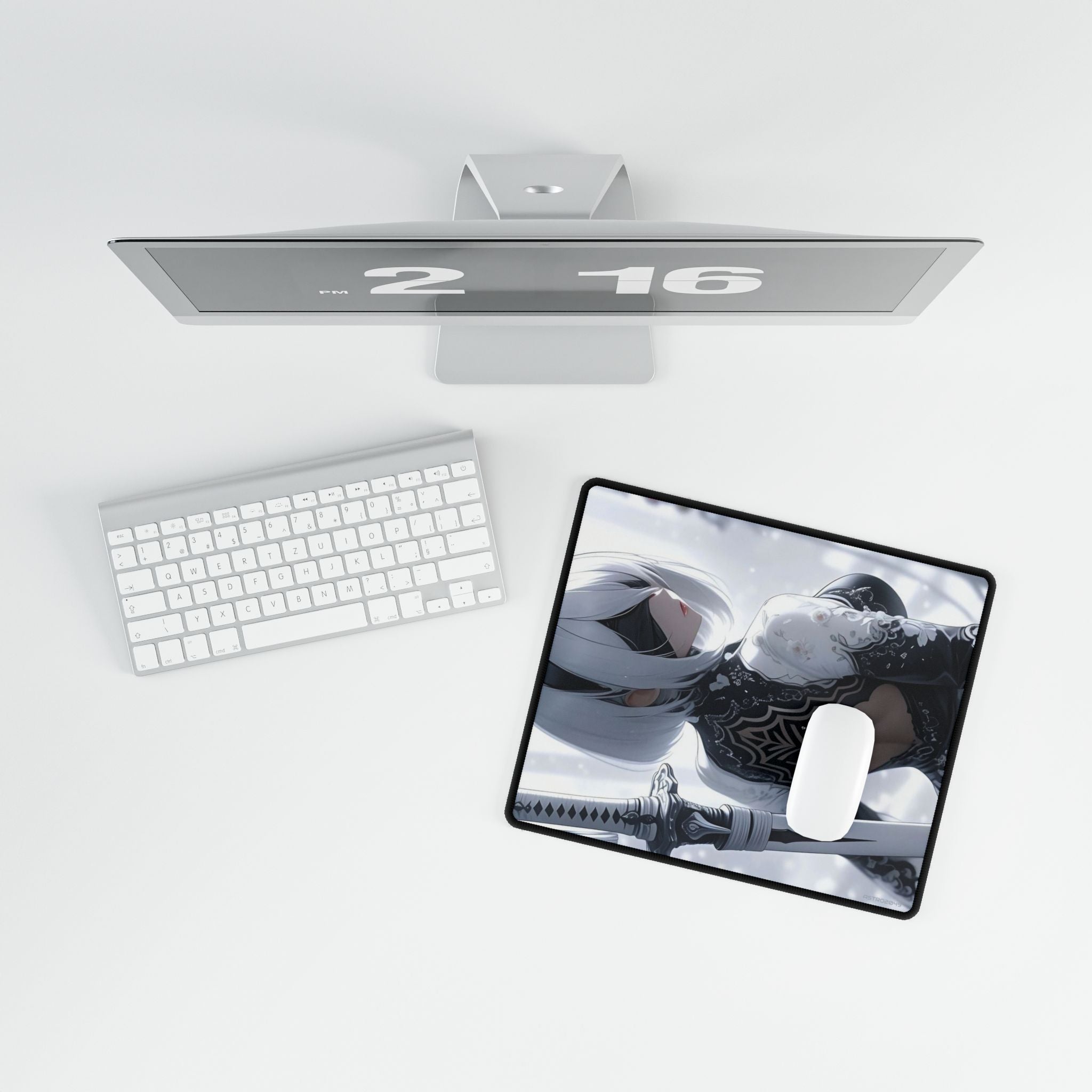 Nier: Automata - 2B - Anime-Inspired Desk Mats for Gamers & Creatives, Desk Accessories, Office Decor, Gaming Setup, Aesthetic Home Office