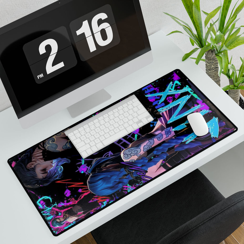 League of Legends - Arcane: JINX - Cyberpunk Desk Mats - Gaming Accessories, Stylish Office Decor, Computer Mouse Pads, Desk Accessories