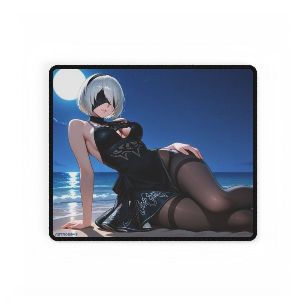 Nier: Automata - 2B -Elegant Themed Desk Mats for Gaming & Office, Custom Mat for Workstation, Anime Character Print, Gift for Gamers