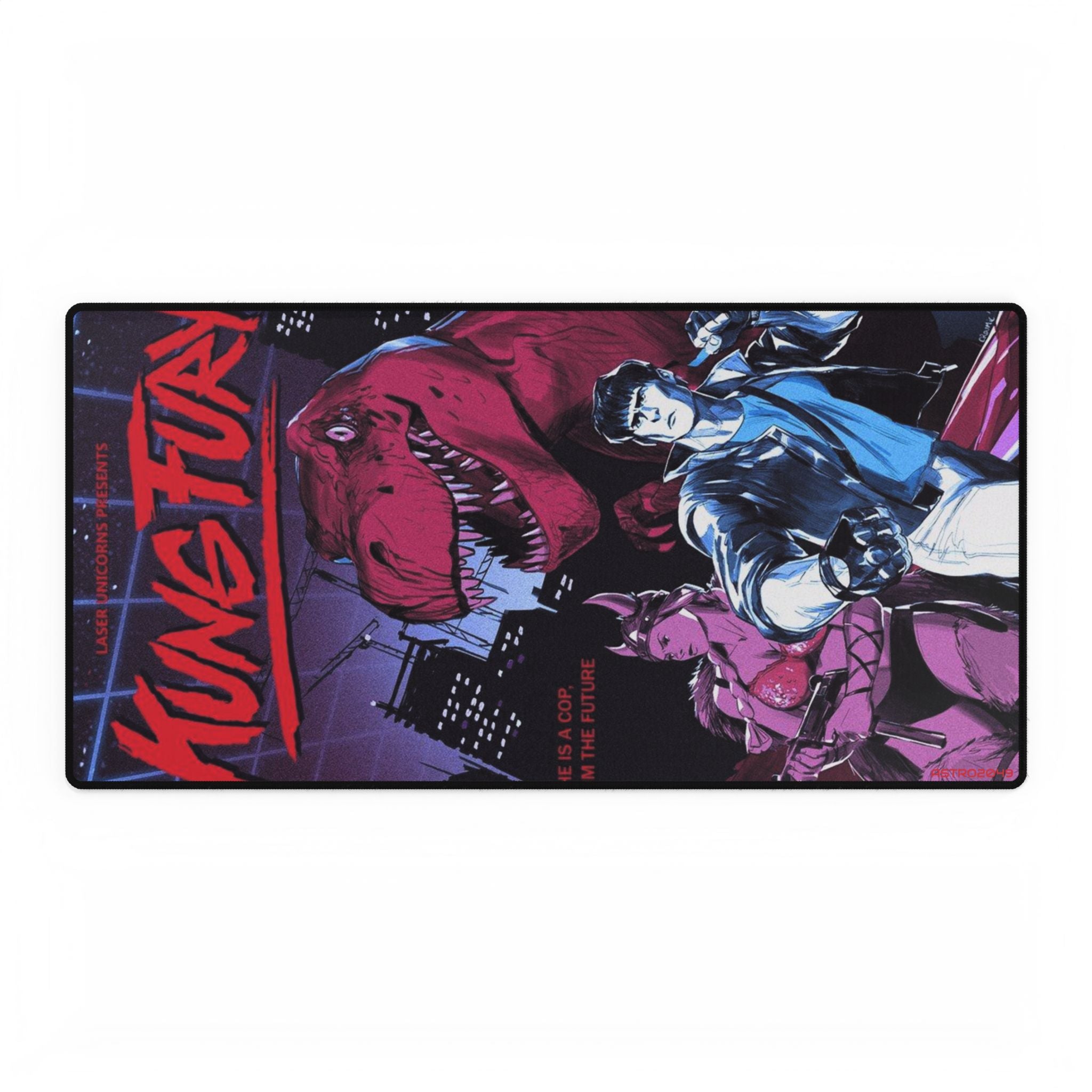 KUNG FURY - Desk Mat - Retro Gaming Desk Pad, Computer Mouse Pad, Home Office Decor, Gaming Gear, Unique Gift Idea