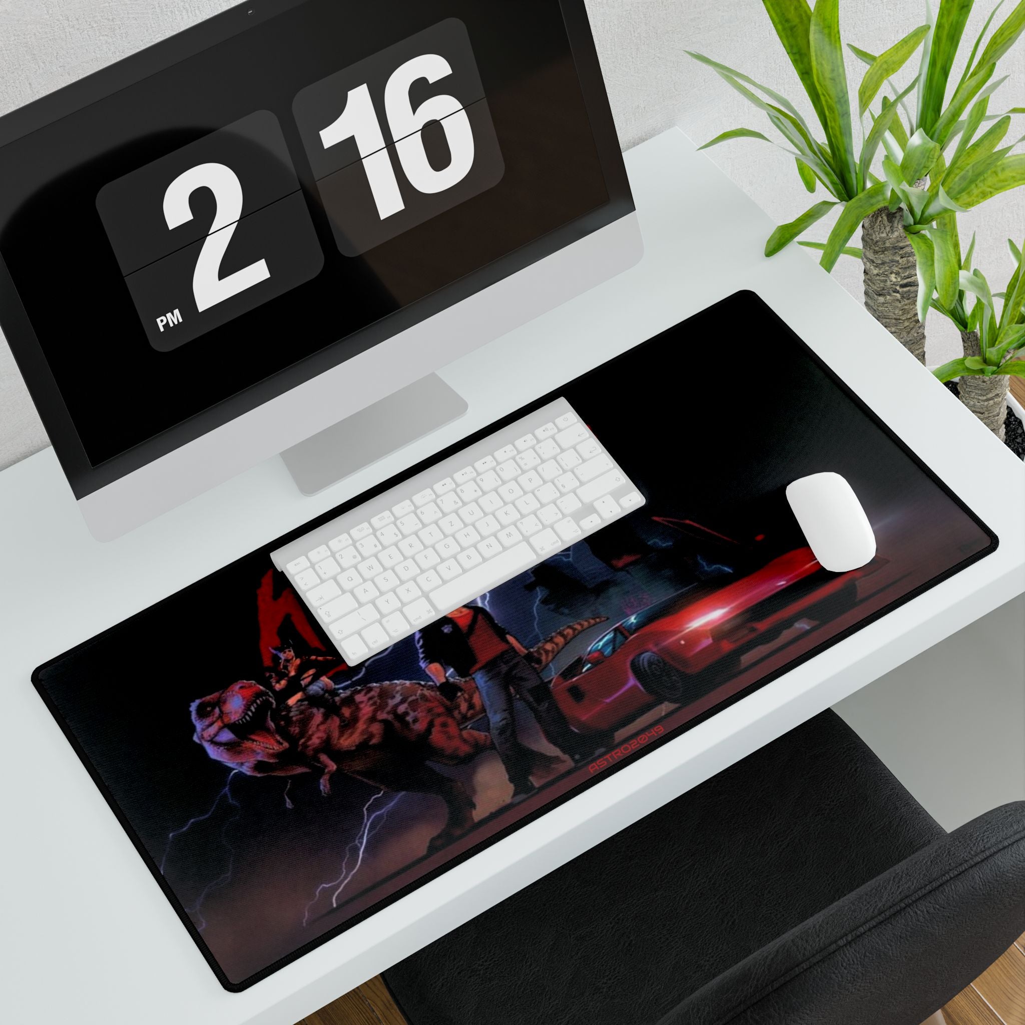 KUNG FURY - Inspired Desk Mat, Gamer Desk Accessories, Retro Office Decor, Unique Gift for Gamers, Computer Mousepad