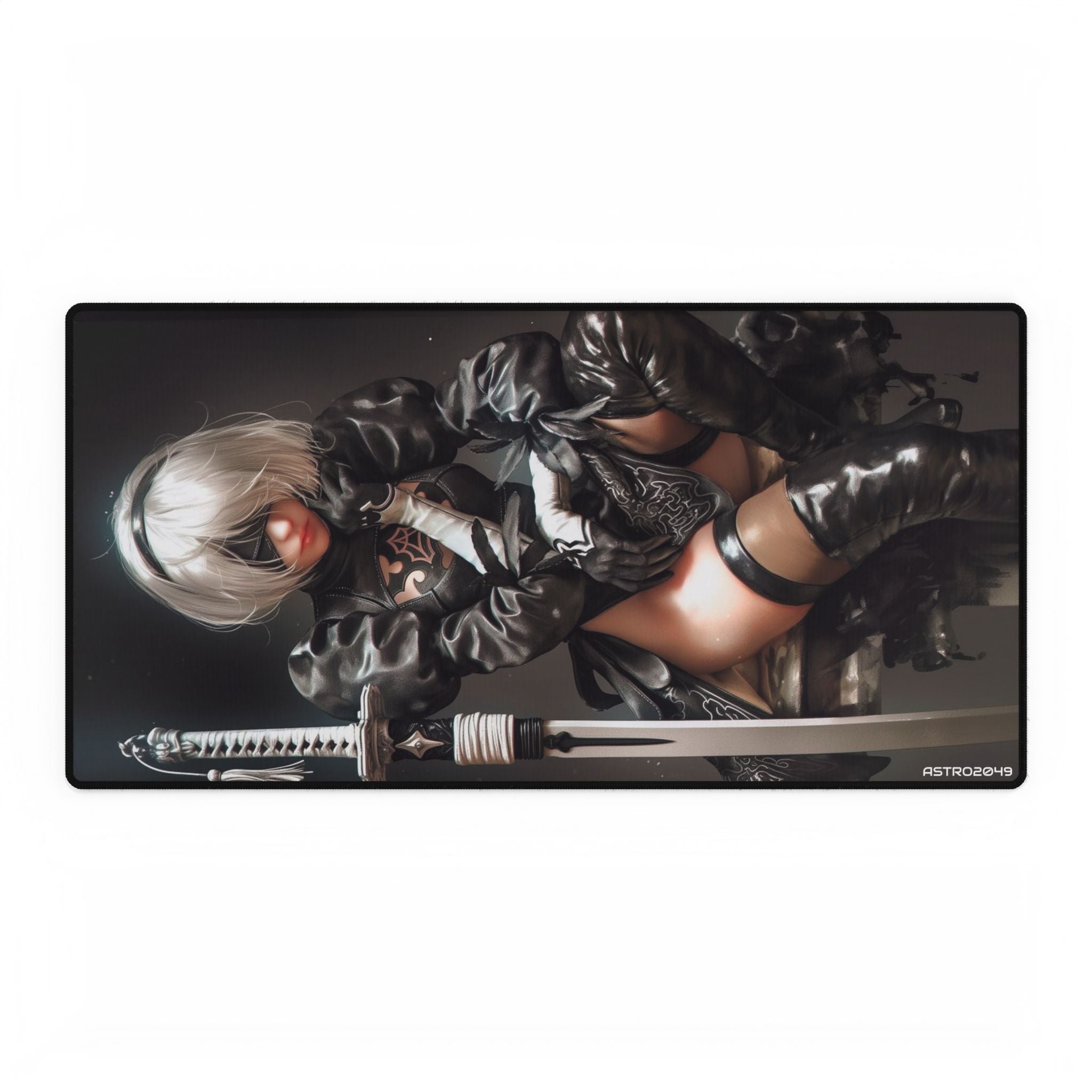 Nier: Automata - 2B - Elegant Gaming Desk Mat - Aesthetic Office Decor, Personalized Workspace, Unique Gift for Gamers, Stylish Mouse Pad