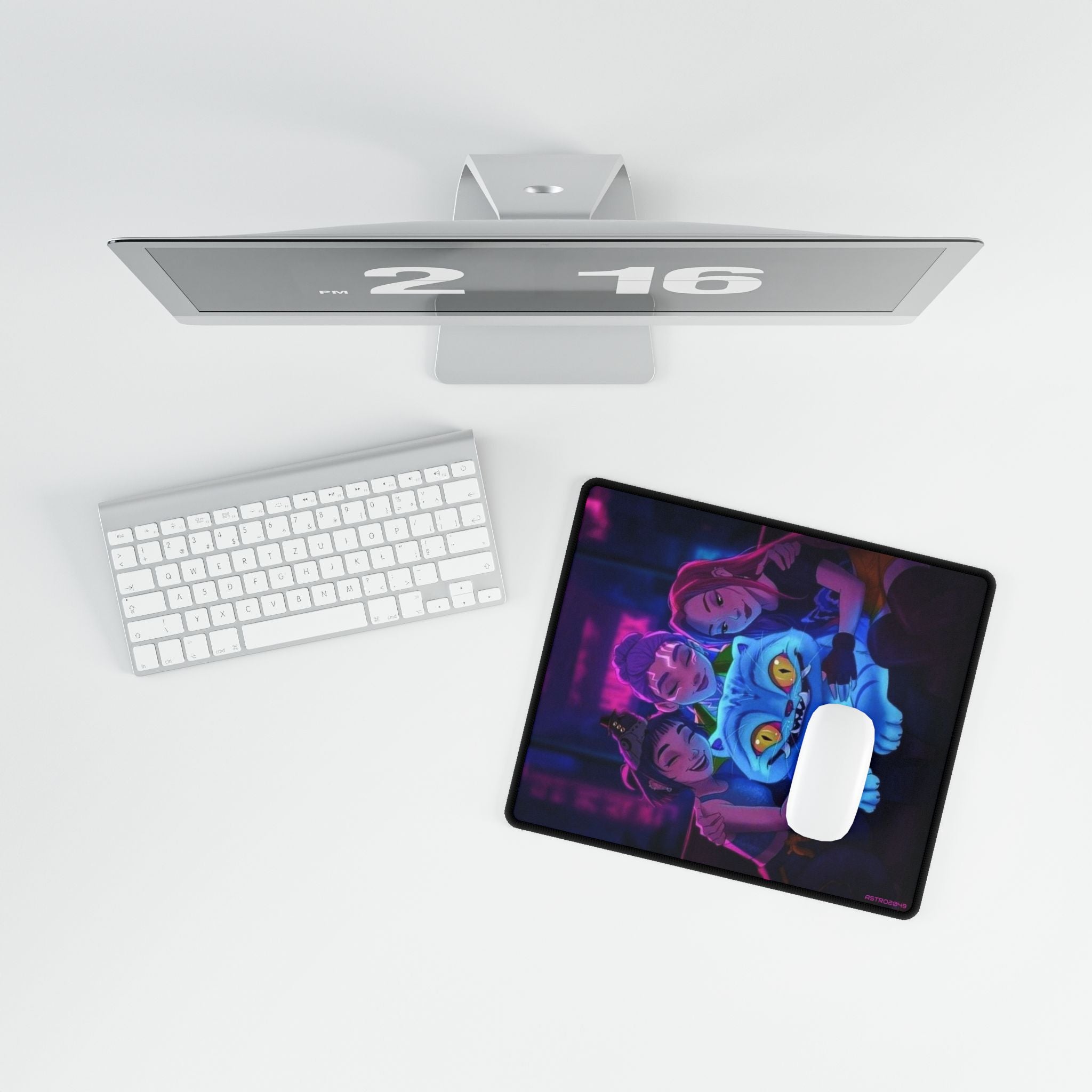 KPop Demon Hunters - HUNTRIX - Vibrant Desk Mat for Gamers, Colorful Mouse Pad, Gaming Desk Accessory, Decorative Office Mat, Fun Desk Decor