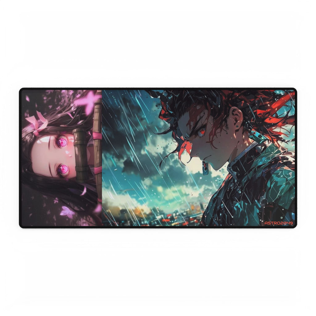 DEMON SLAYER - Kimetsu no yaiba - Anime Art Desk Mat - Perfect for Gaming, Home Office, Student Study, Gifts for Anime Fans, Decor