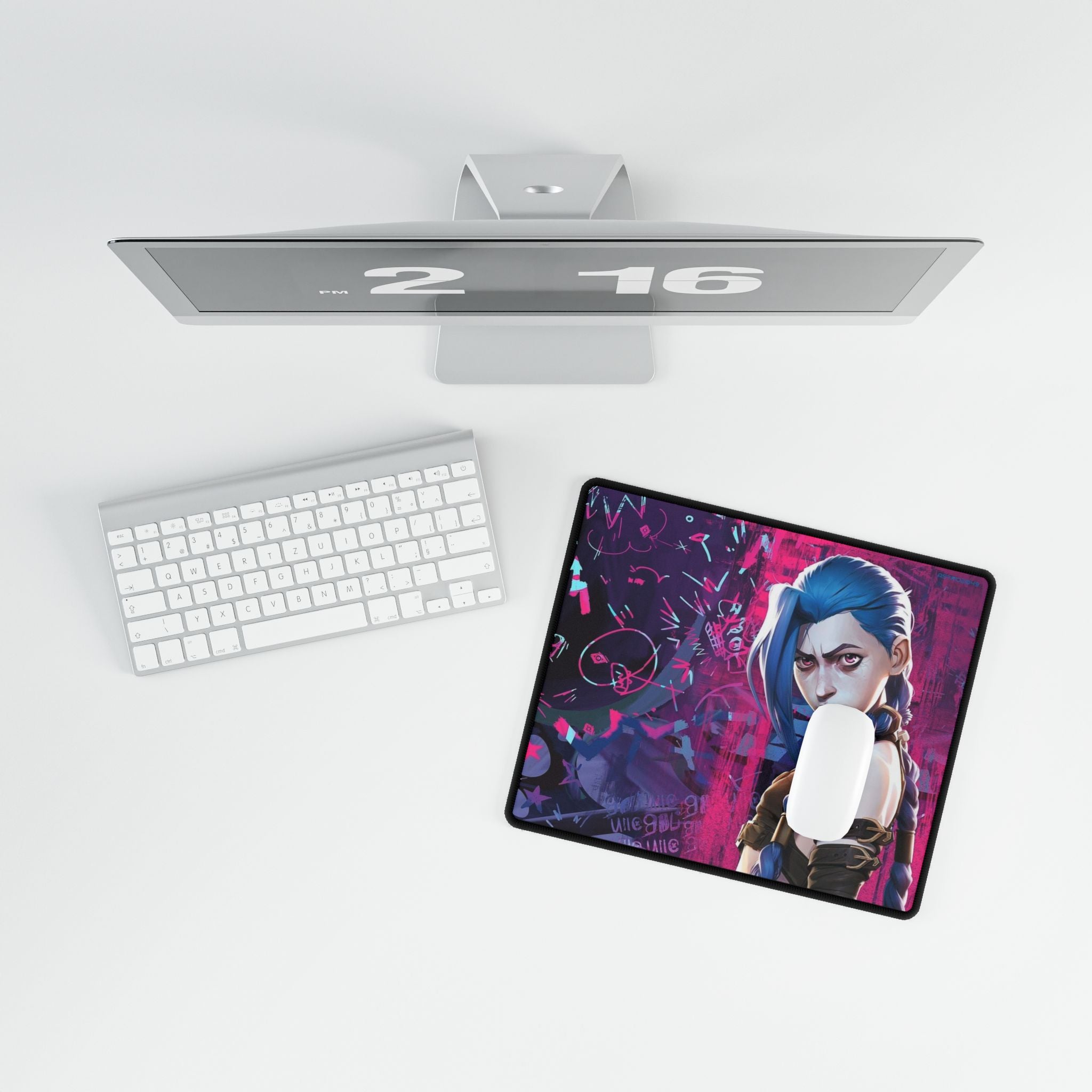 League of Legends - Arcane: JINX - Vibrant Gamer Desk Mat with Character Design, Mouse Pad, Office Decor, Gaming Accessories, Gamers Gift