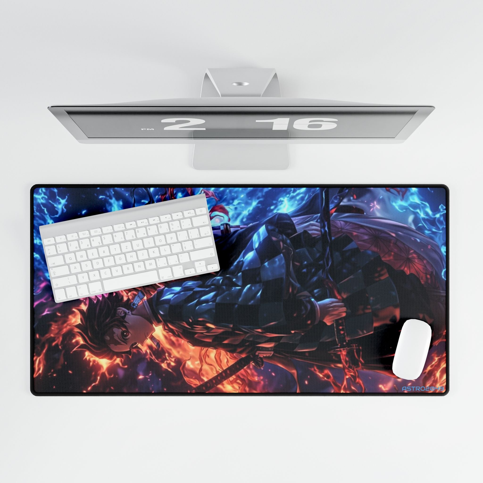 DEMON SLAYER - Kimetsu no yaiba - Vibrant Anime Desk Mat, Perfect for Gamers and Students, Ideal Desk Accessory