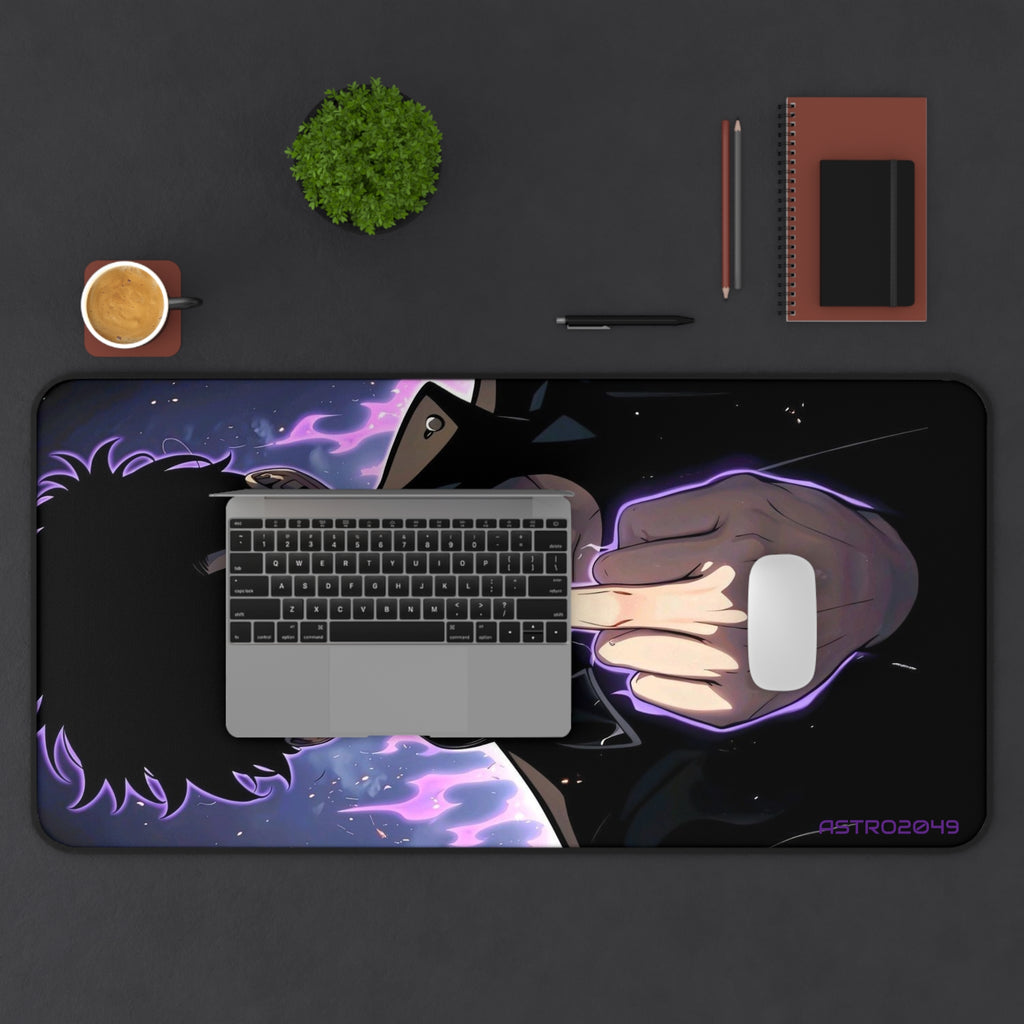 SOLO LEVELING - Sung Jinwoo - ARISE - Cosmic Vibes Desk Mat - Anime Gaming Mouse Pad, Gamer Gift, Desk Accessories, Unique Home Office