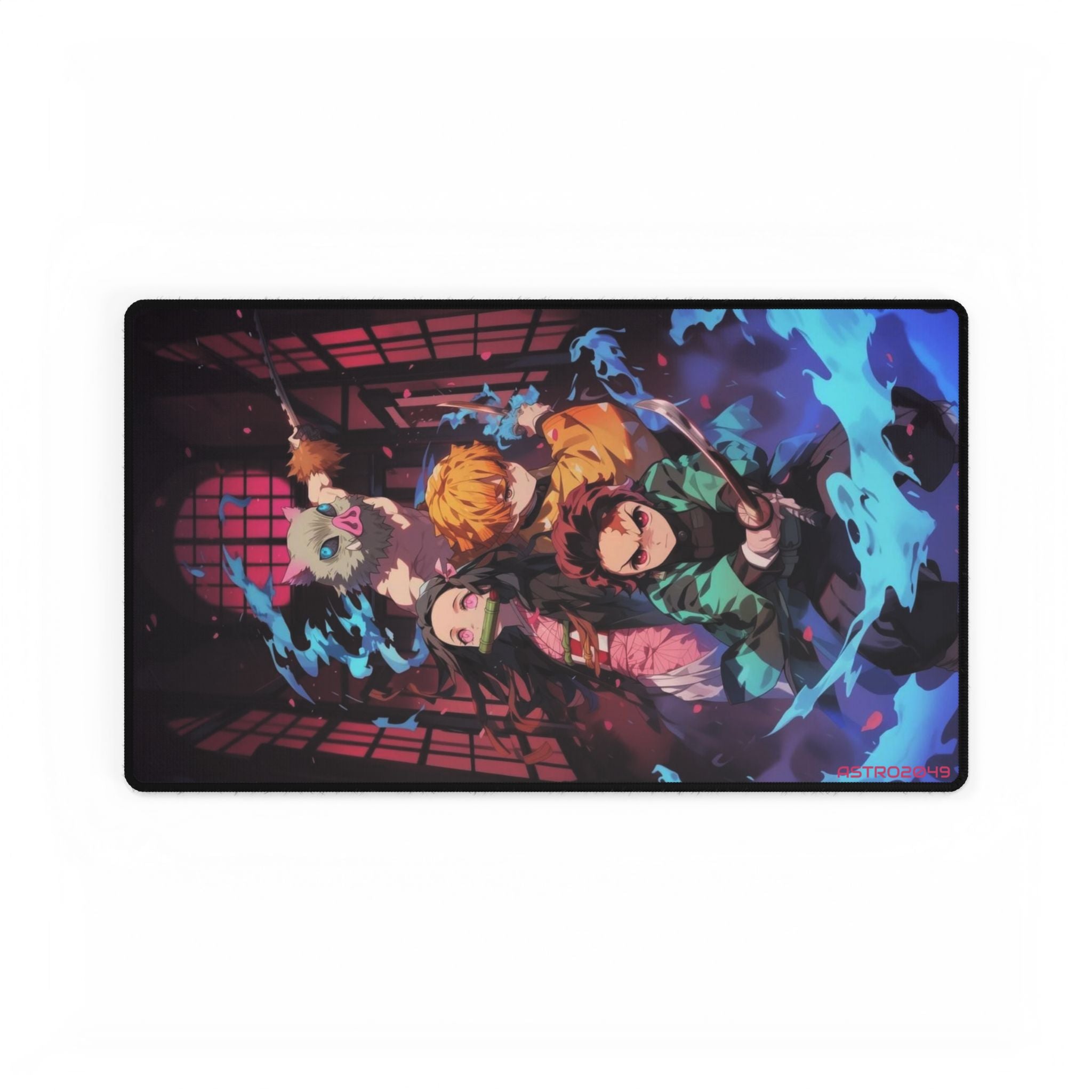 DEMON SLAYER - Kimetsu no yaiba - Anime Desk Mat for Gamers & Students, Geeky Office Decor, Anime Mouse Pad, Custom Gaming Setup