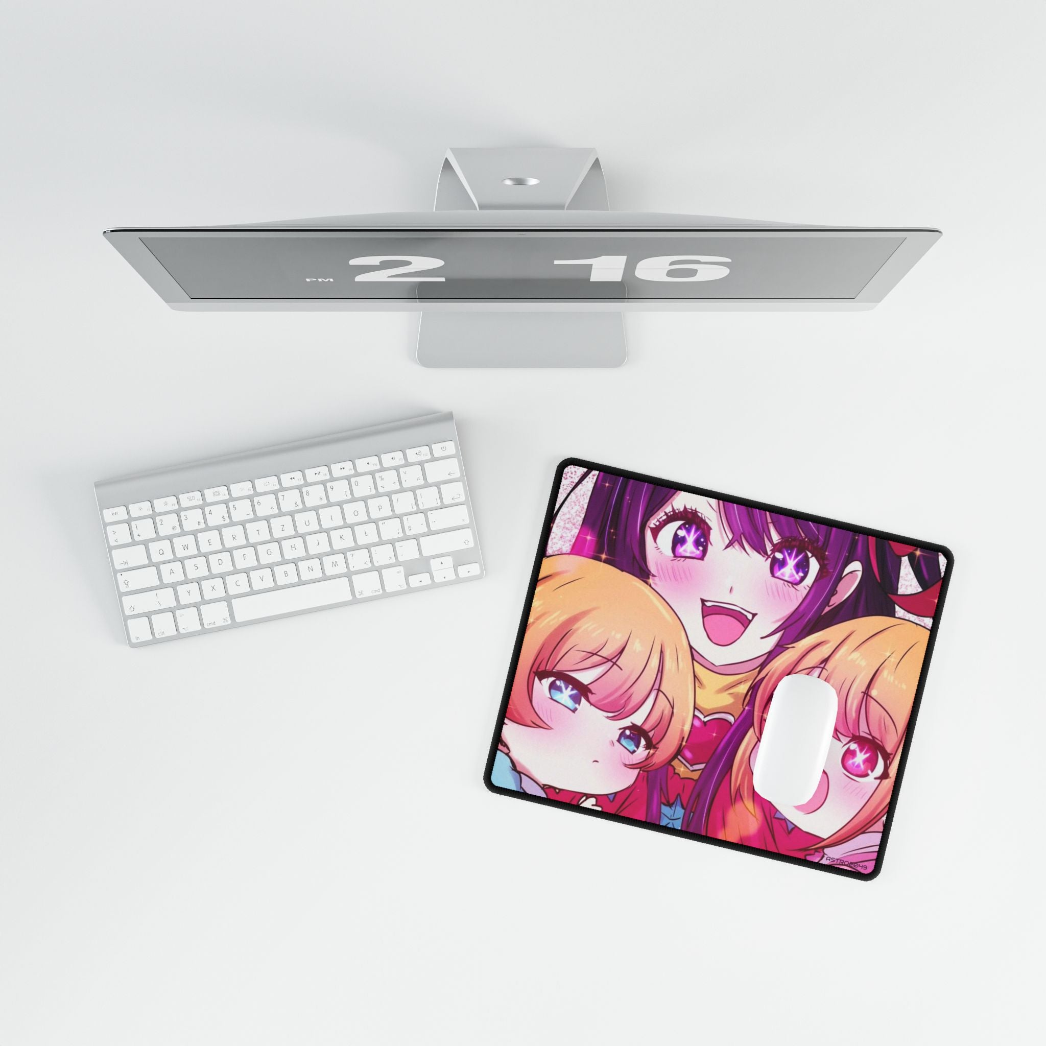 OSHI NO KO - Anime-Themed Desk Mat for Gamers, Cute Desk Decor, Mouse Pad Replacement, Office Gift, Kids Room Accessory