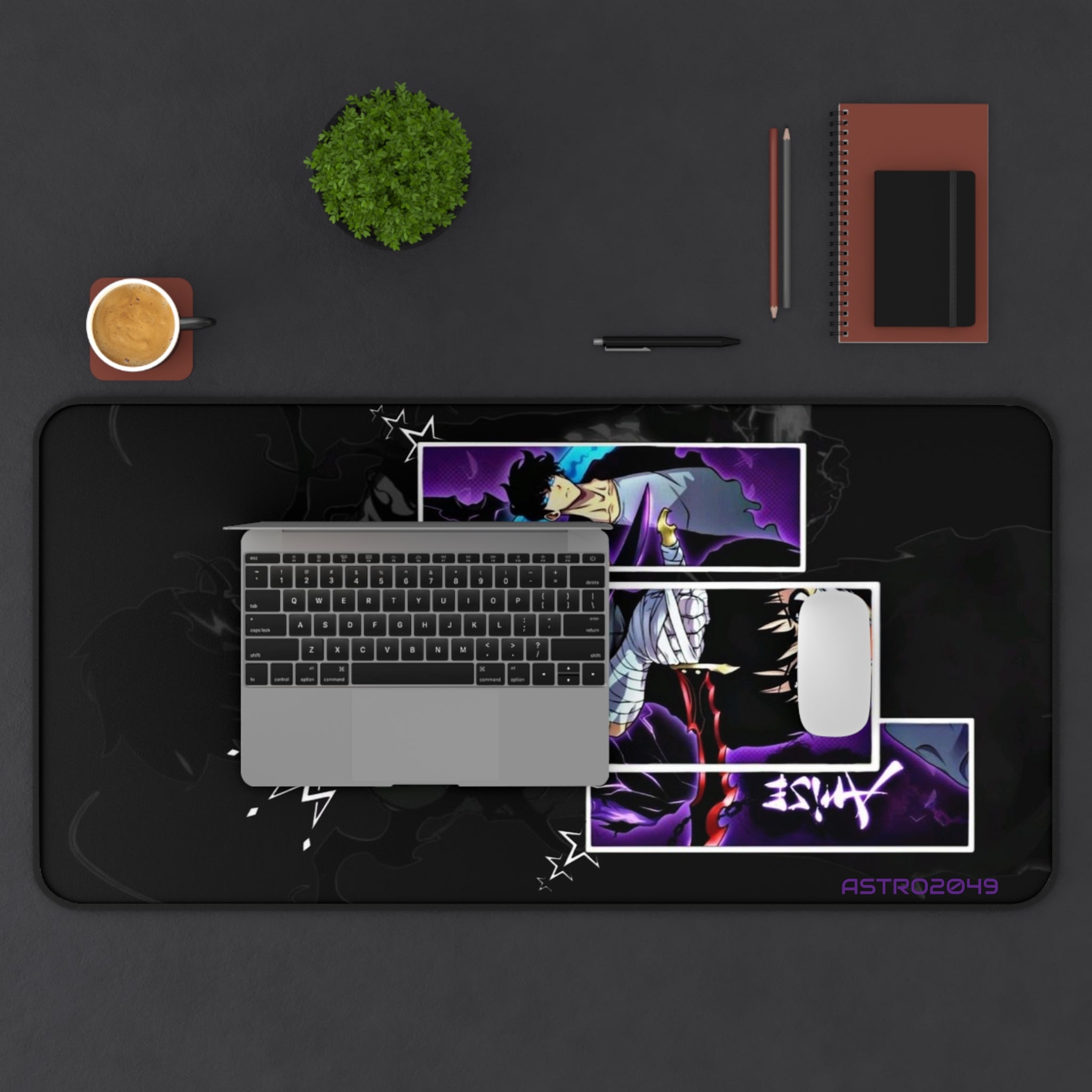 SOLO LEVELING - Sung Jinwoo - ARISE - Vibrant Anime Desk Mat for Gamers, Gaming Mouse Pad, Computer Accessory, Unique Gift for Anime Lovers