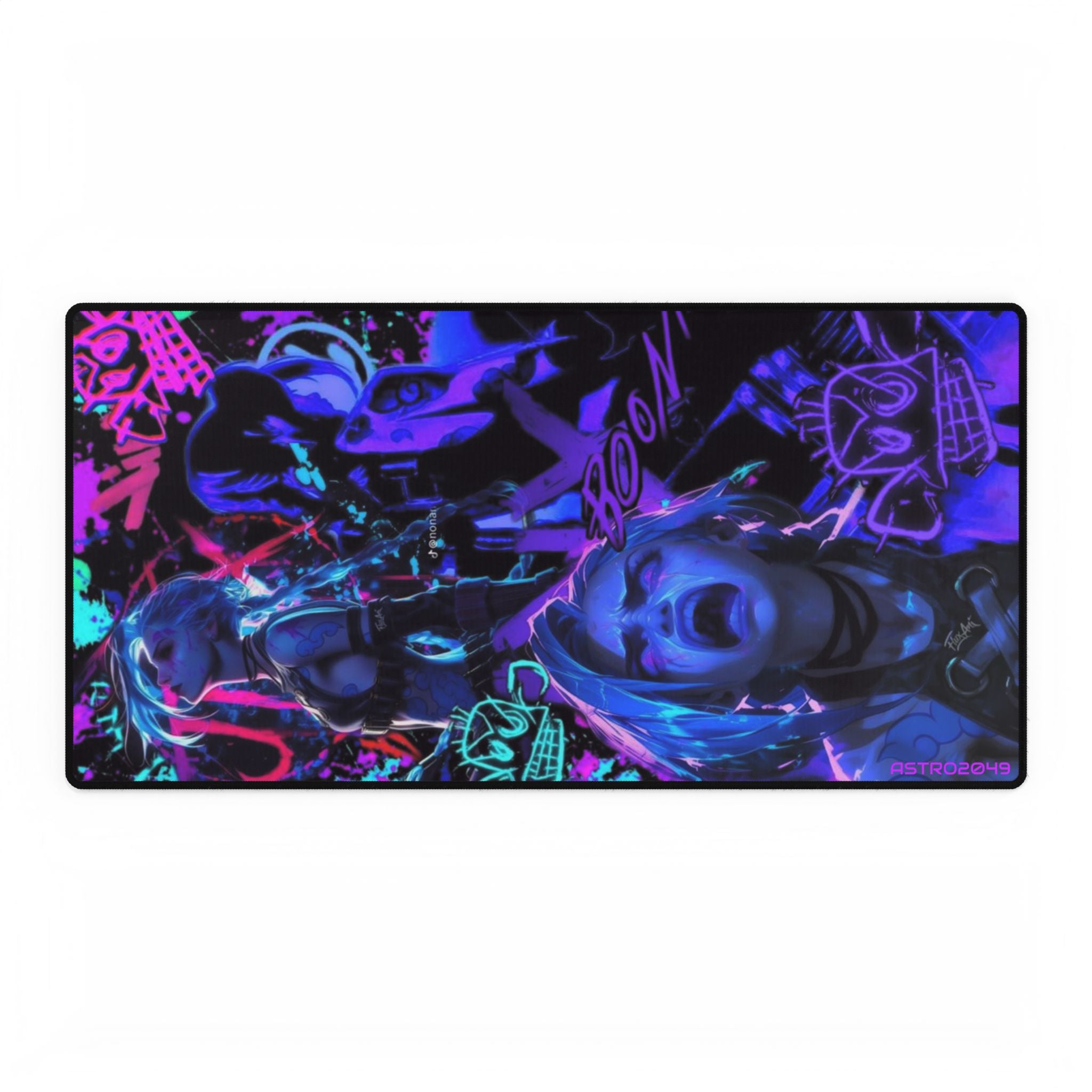 League of Legends - Arcane: JINX - Vibrant Gamer Desk Mats, Gaming Accessories, Home Office Decor, Stylish Mouse Pad, Unique Workstation Mat