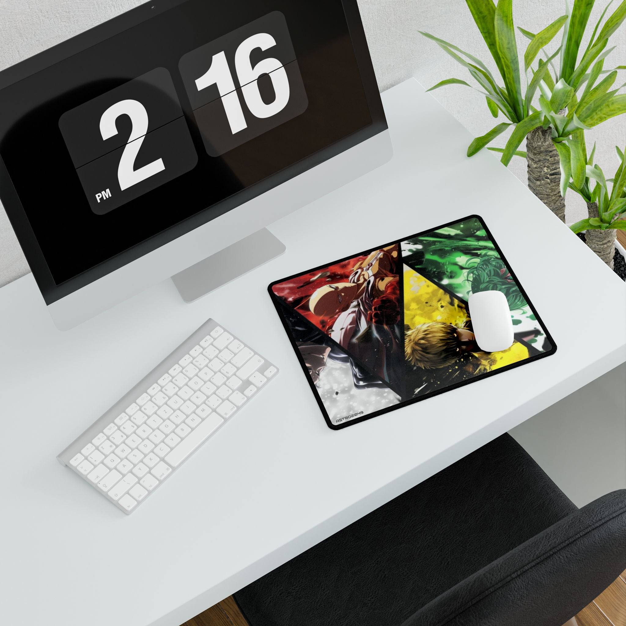 ONE-PUNCH MAN: Saitama / Genos - Colorful Anime Desk Mats for Gamers, Gaming Setup, Office Decor, Desk Accessories, Perfect Gift for Otaku