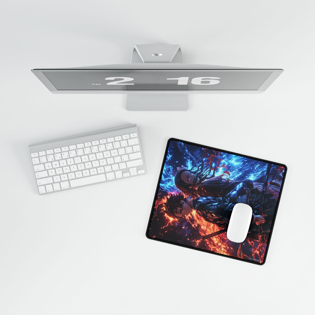 DEMON SLAYER - Kimetsu no yaiba - Vibrant Anime Desk Mat, Perfect for Gamers and Students, Ideal Desk Accessory