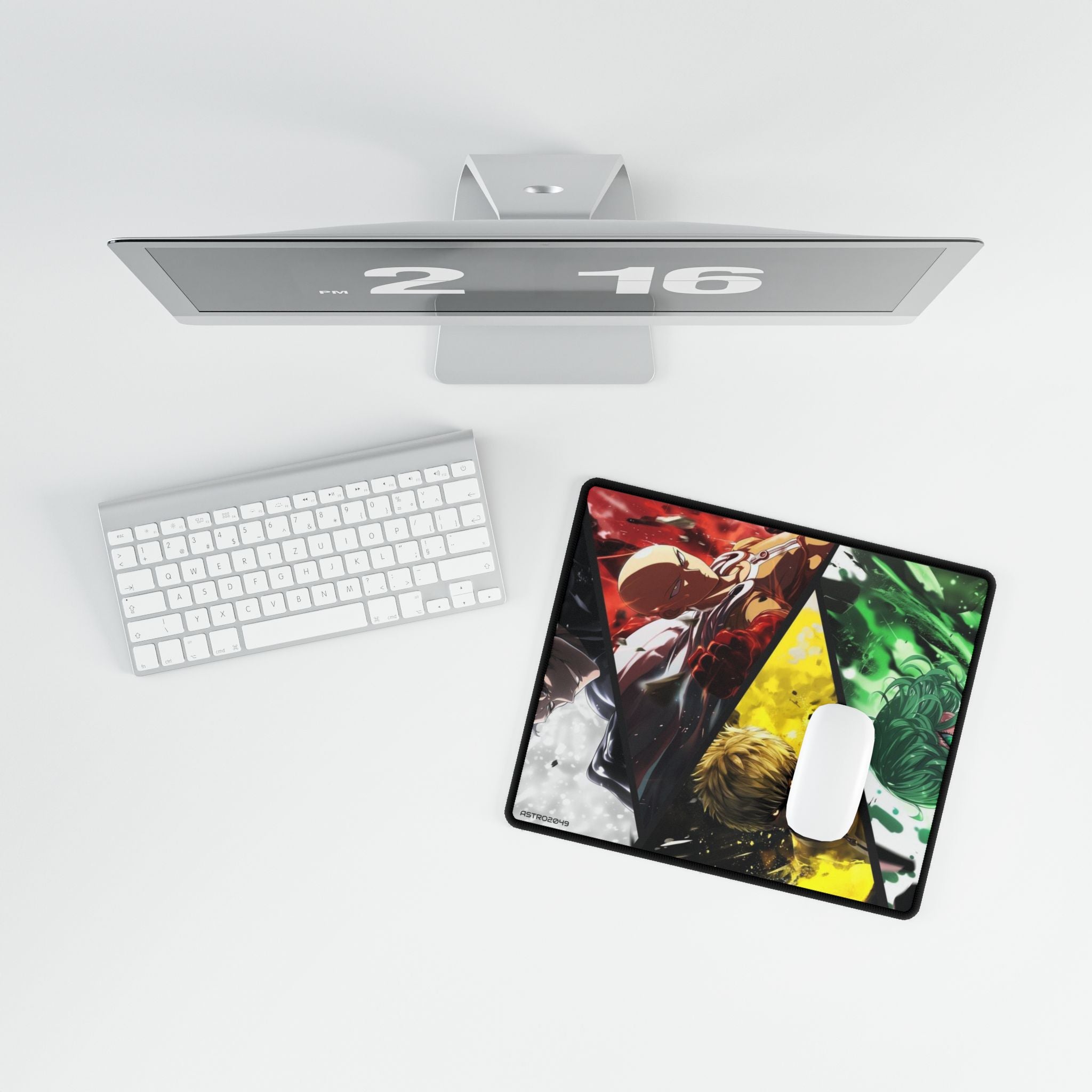 ONE-PUNCH MAN: Saitama / Genos - Colorful Anime Desk Mats for Gamers, Gaming Setup, Office Decor, Desk Accessories, Perfect Gift for Otaku