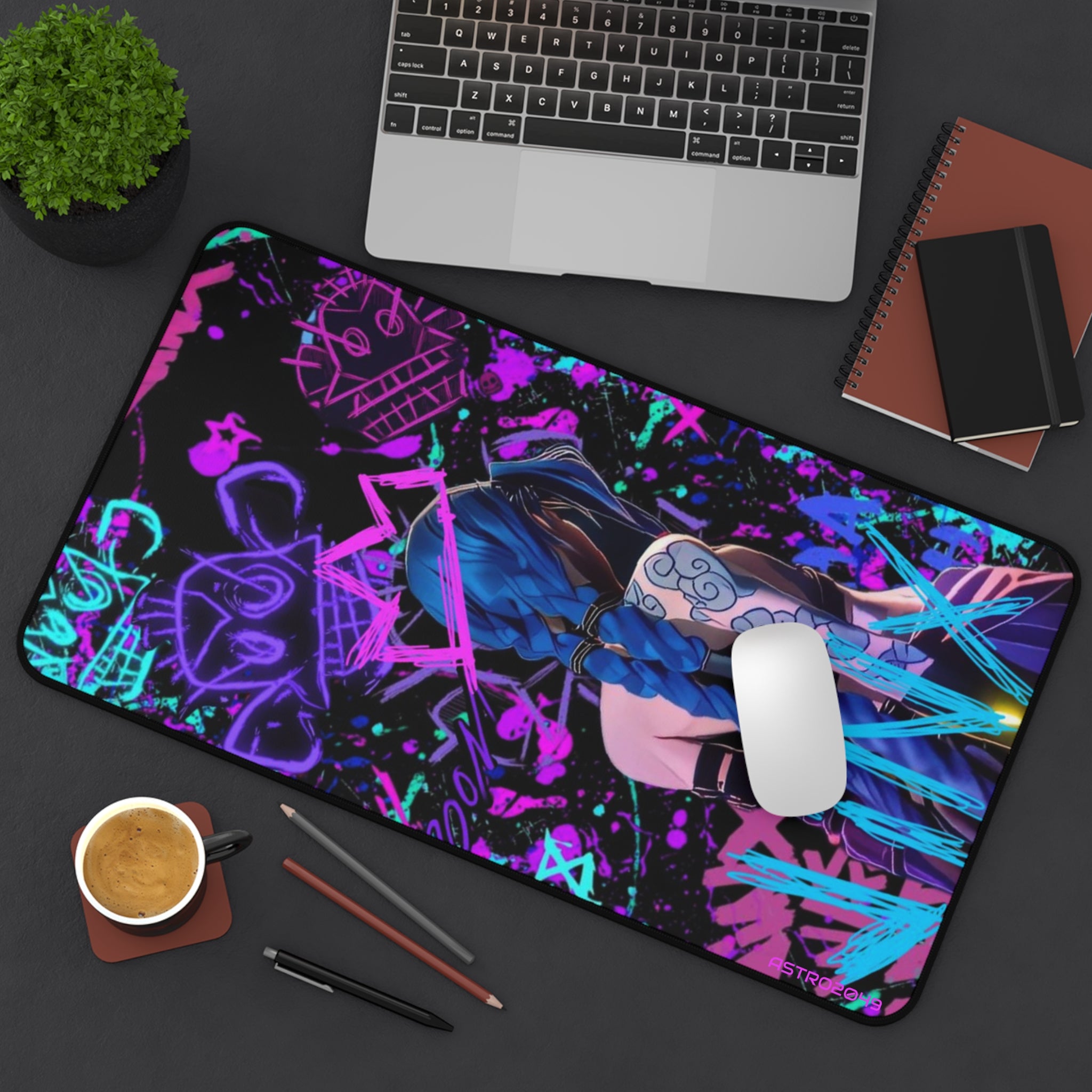 League of Legends - Arcane: JINX - Vibrant Gaming Desk Mat, Stylish Mouse Pad, Anime Decor, Unique Gift for Gamers, Desk Organization