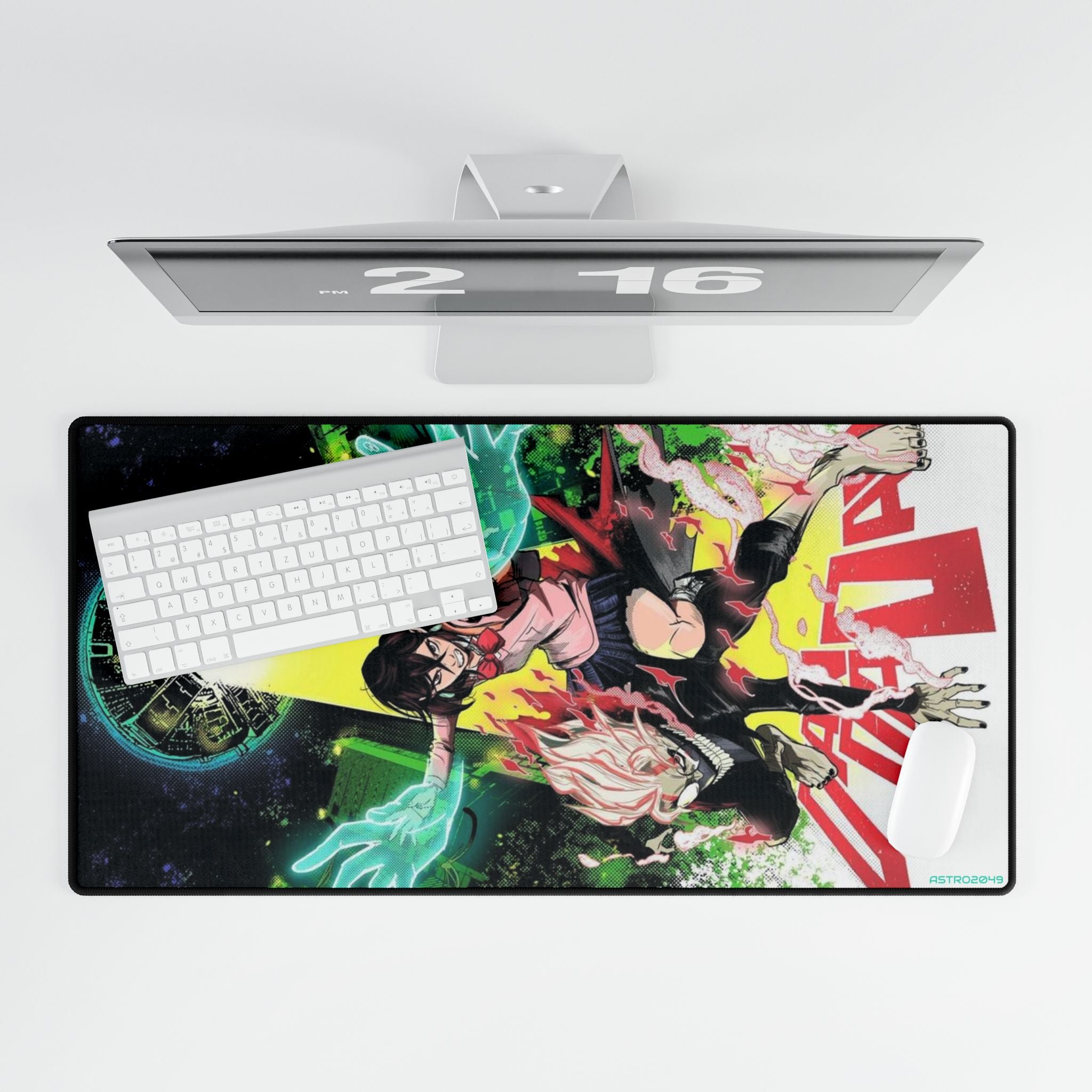 DANDADAN: Momo / Okarun - Anime-Inspired Desk Mats for Gamers | Custom Gaming Mouse Pad | Durable Desk Accessories | Ideal Gift