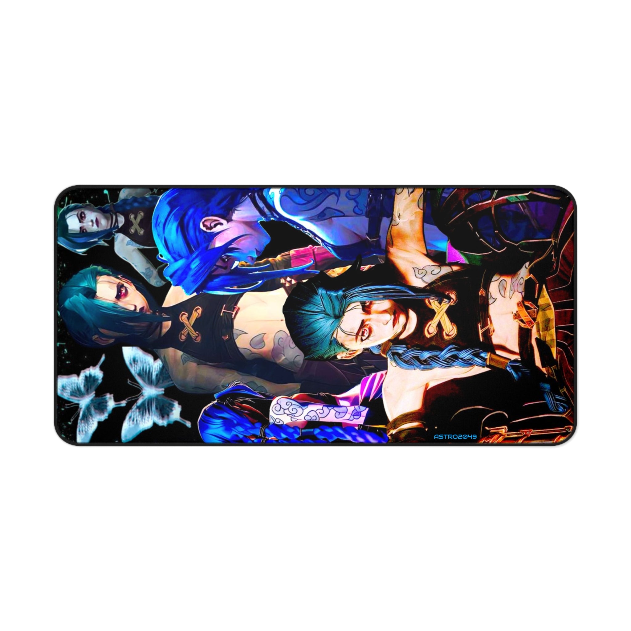 League of Legends - Arcane: JINX - Vibrant Desk Mat with Anime Art, Gaming Desk Accessory, Gift for Gamers, Eco-friendly Desk Pad