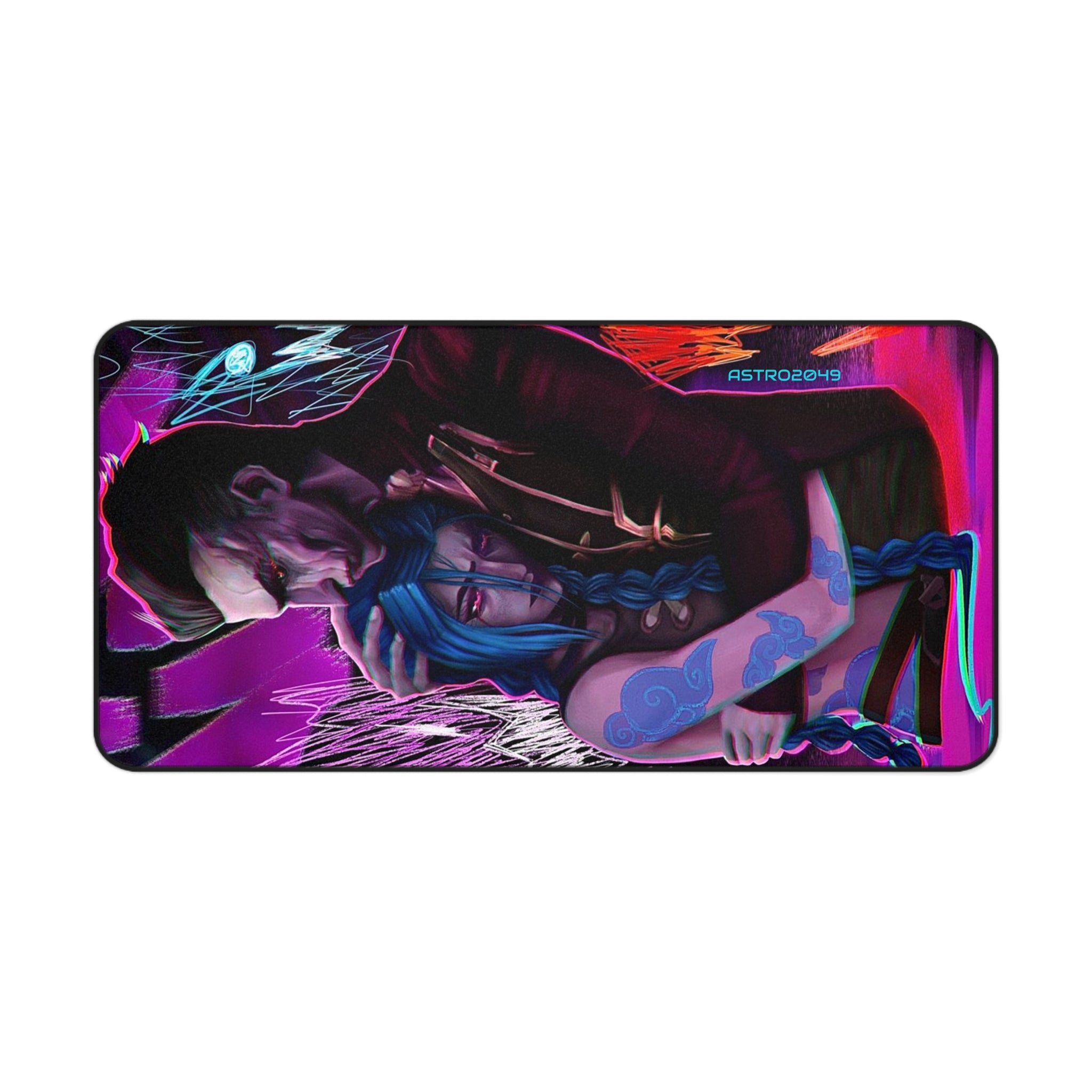 League of Legends - Arcane: JINX - Vibrant Gamer Desk Mat, Gaming Mouse Pad, Nerd Gift, Personalized Desk Mat, RGB Mouse Pad