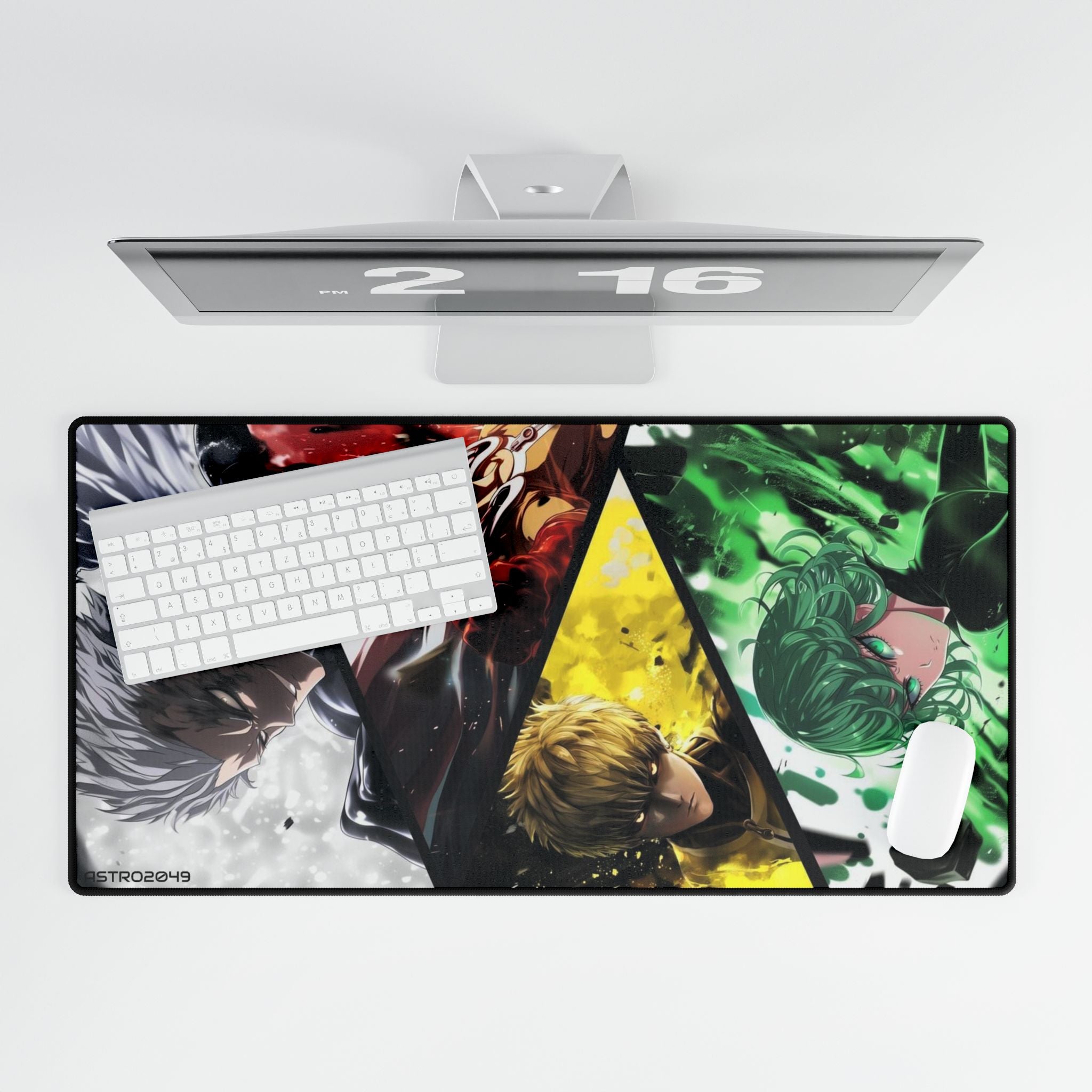 ONE-PUNCH MAN: Saitama / Genos - Colorful Anime Desk Mats for Gamers, Gaming Setup, Office Decor, Desk Accessories, Perfect Gift for Otaku