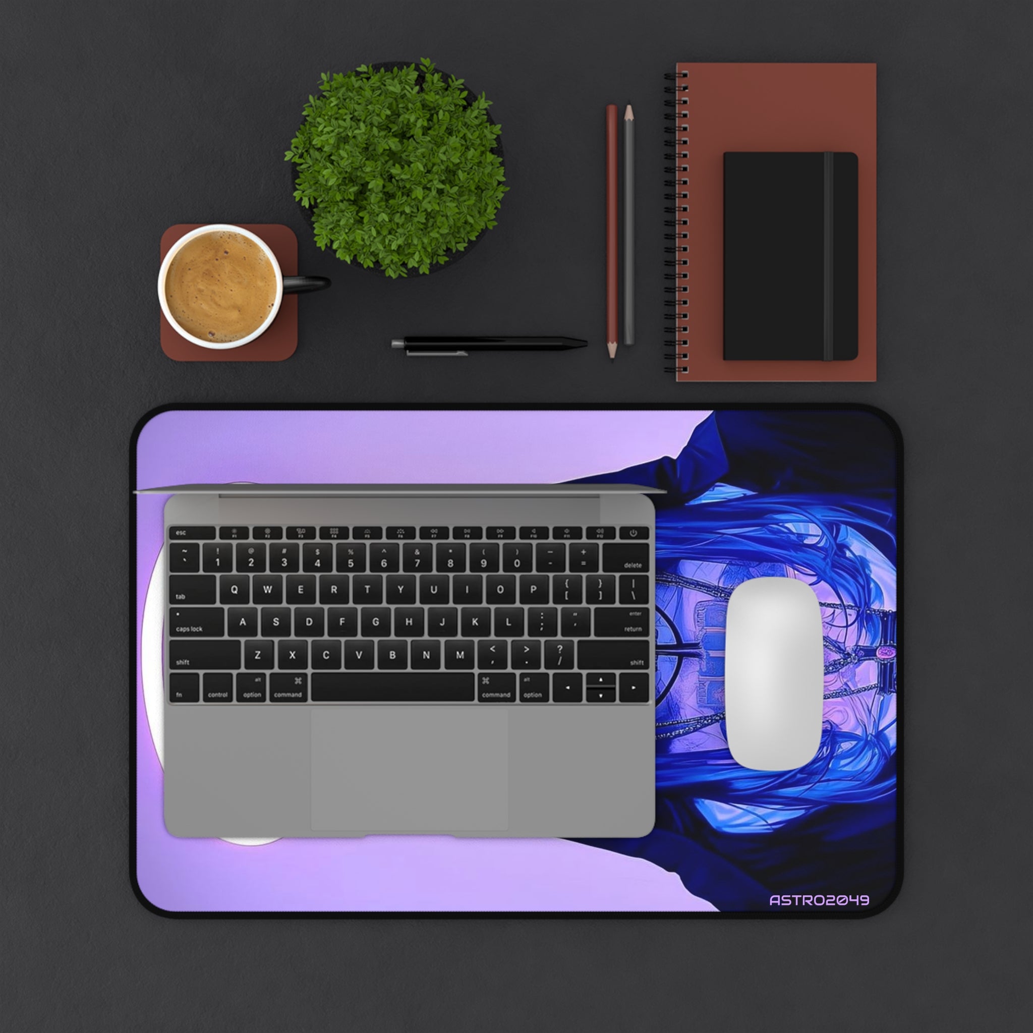 CYBERPUNK - GOTHIC: Aesthetic Desk Mat with Mystical Design - Unique Mouse Pad, Gaming Accessory, Gift for Anime Lovers, Workspace