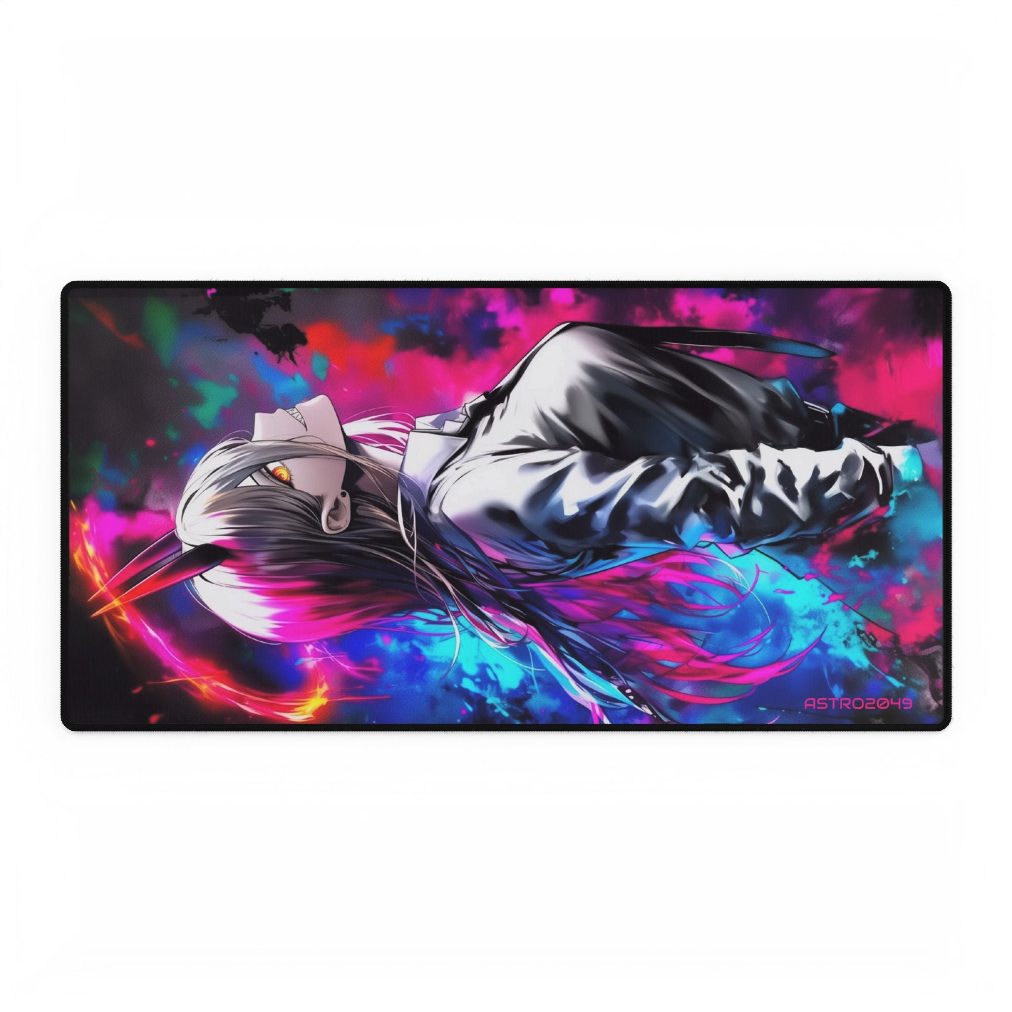 CHAINSAW MAN - Vibrant Anime Desk Mat - Gaming Mouse Pad, Desk Protector, Stylish Work Decor, Gift for Gamers, Home Office Accessory