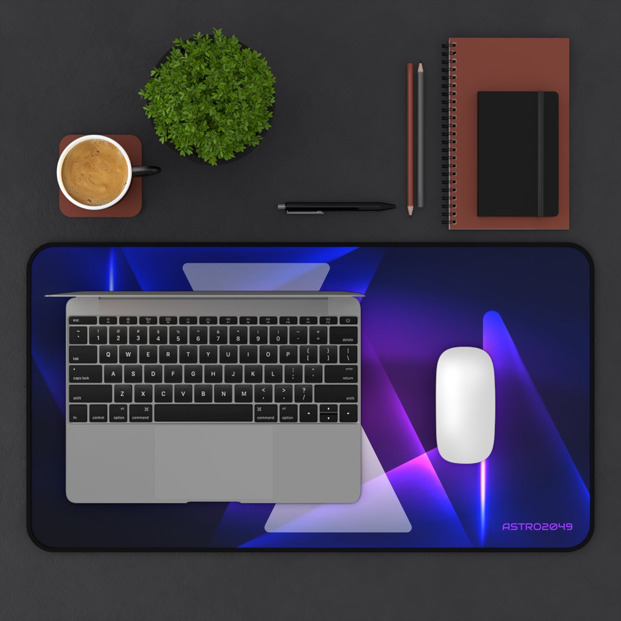 CYBERPUNK - Modern Geometric Desk Mat, Stylish Workspace Accessory, Gamer Gift, Office Decor, Desk Accessories