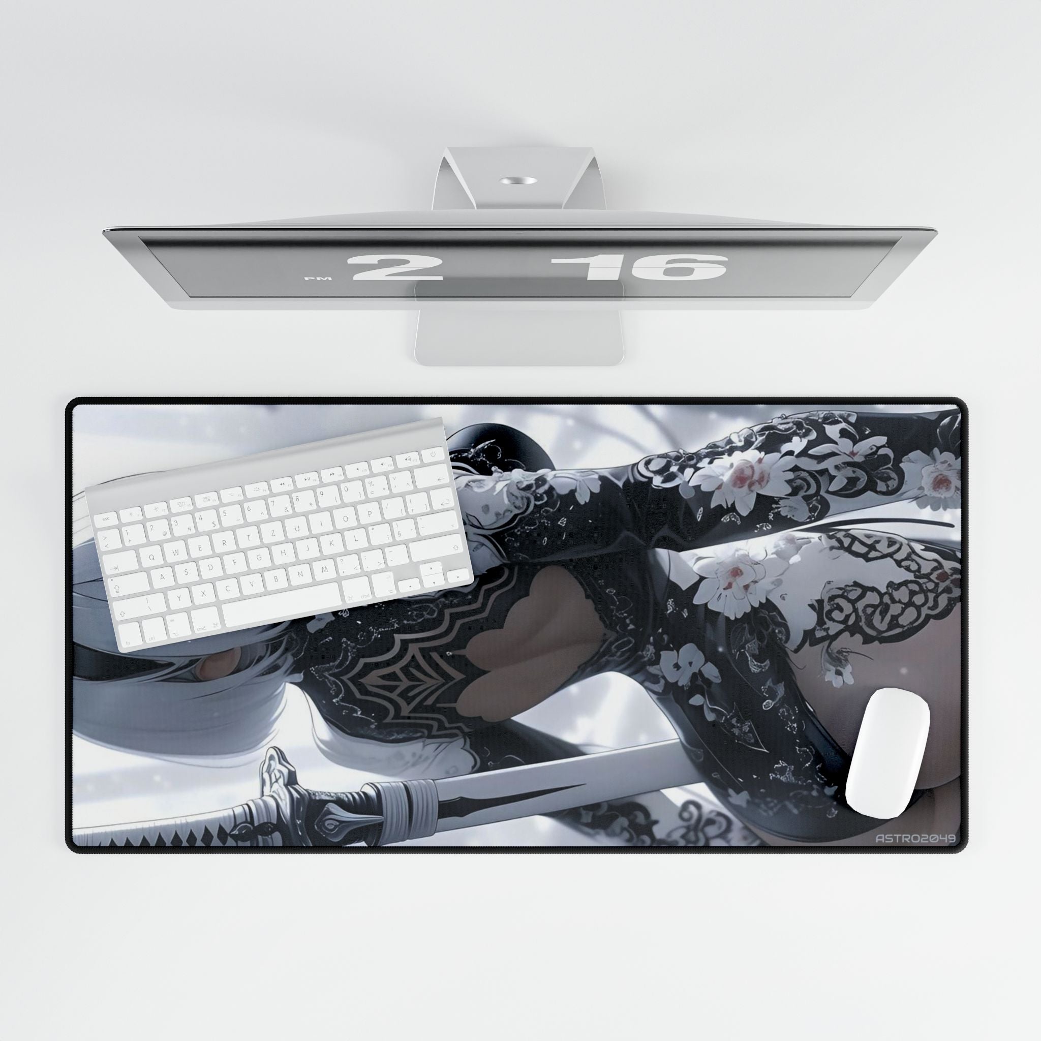 Nier: Automata - 2B - Anime-Inspired Desk Mats for Gamers & Creatives, Desk Accessories, Office Decor, Gaming Setup, Aesthetic Home Office