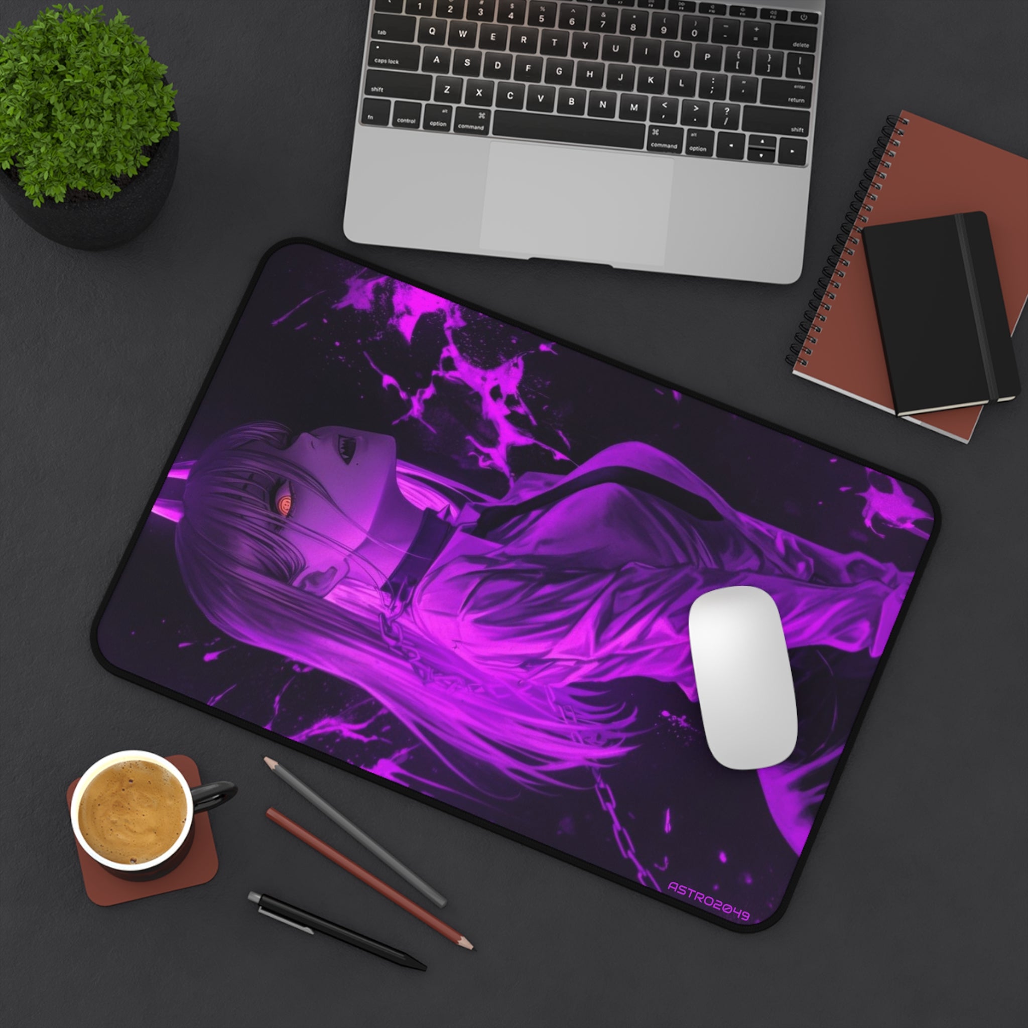 CHAINSAW MAN - Vibrant Anime Desk Mat for Gamers, Gaming Accessories, Home Office Decor, Desk Organization, Computer Mouse Pad