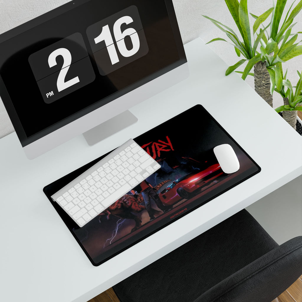 KUNG FURY - Inspired Desk Mat, Gamer Desk Accessories, Retro Office Decor, Unique Gift for Gamers, Computer Mousepad