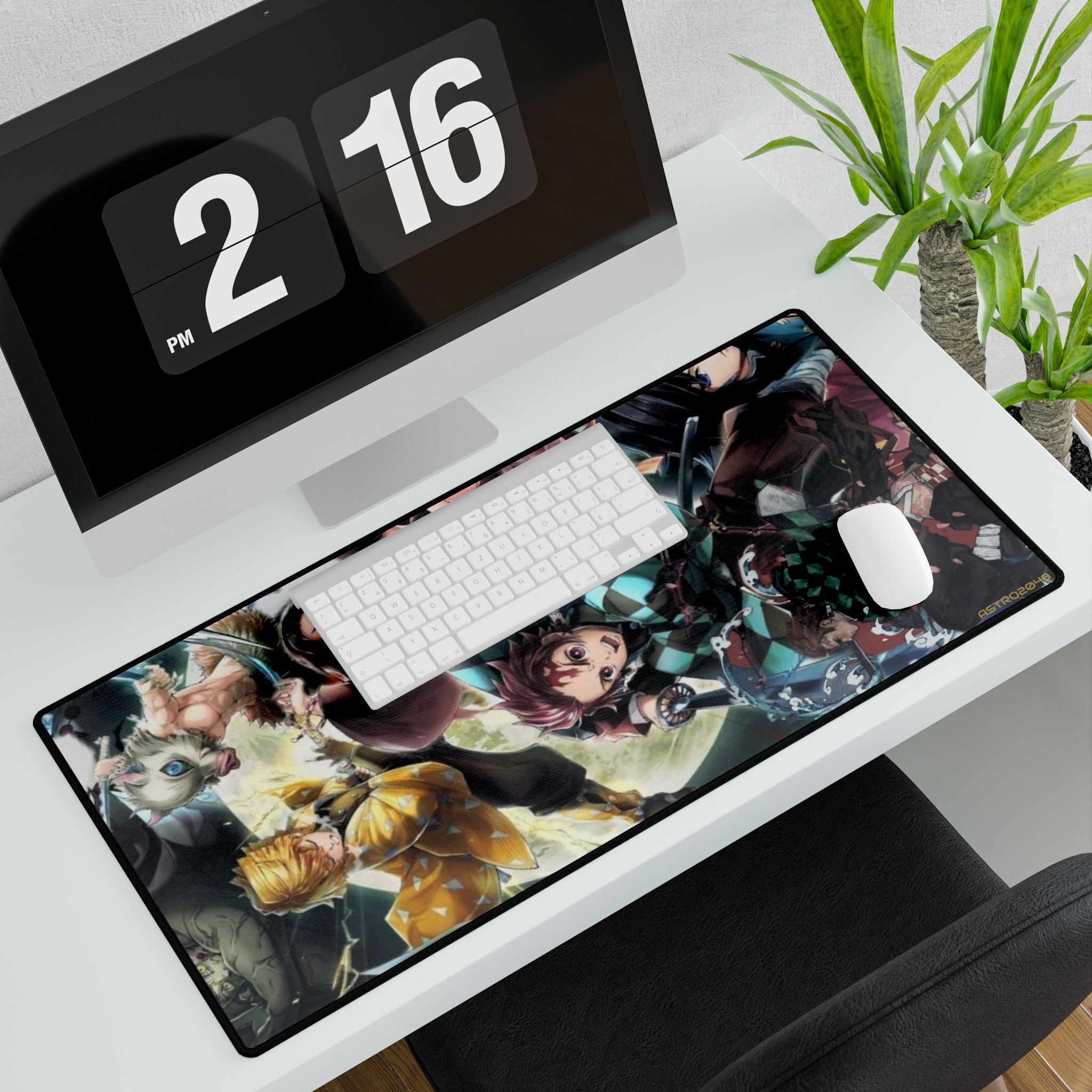 DEMON SLAYER - Kimetsu no yaiba - Vibrant Gaming Desk Mat for Cosplay Fans, Desk Accessories, Office Decor, Gamer Gifts, Anime Merchandise