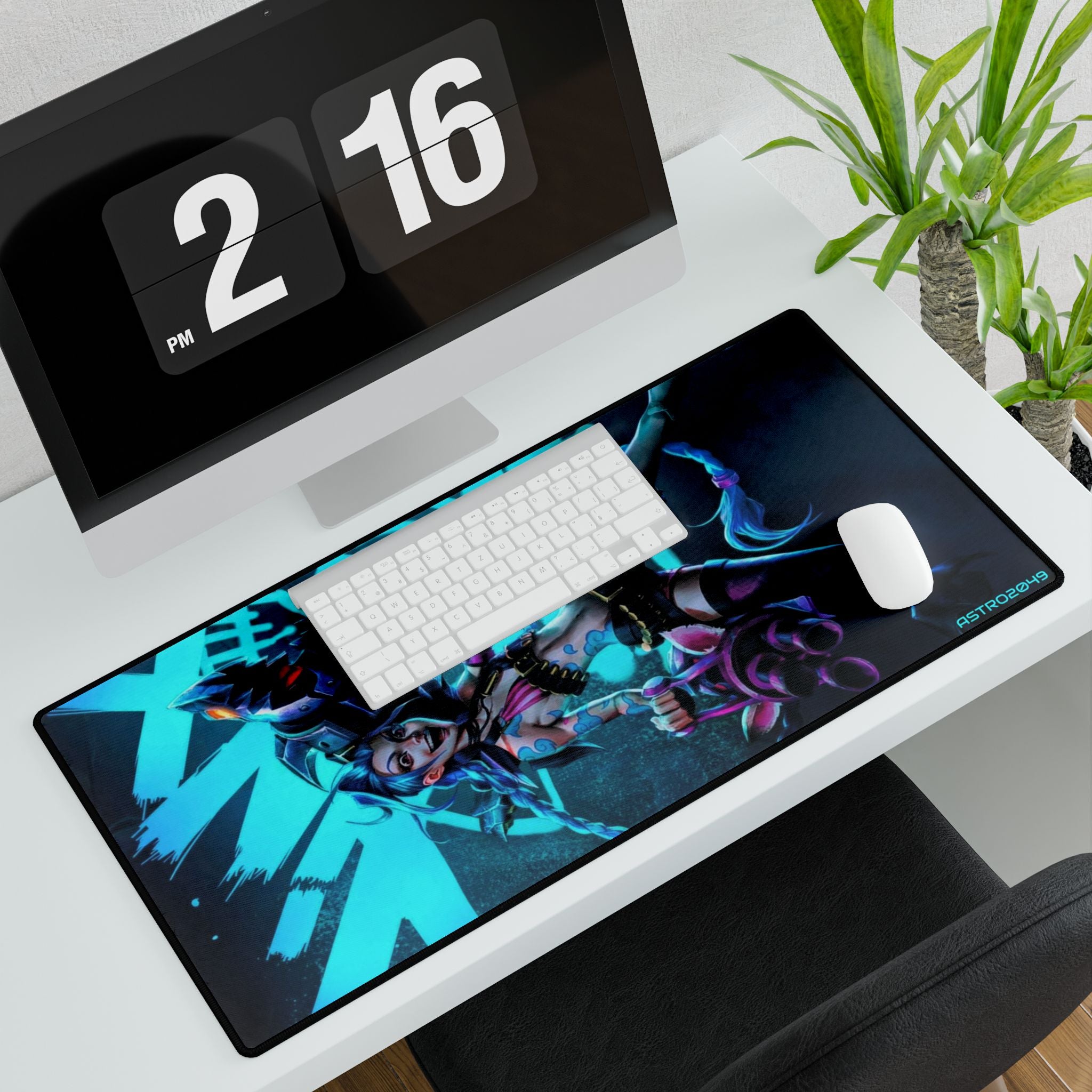 League of Legends - Arcane: JINX - Gaming Desk Mat, Custom Mouse Pad, Desk Accessories for Gamers, Large Mouse Pad, Office Decor