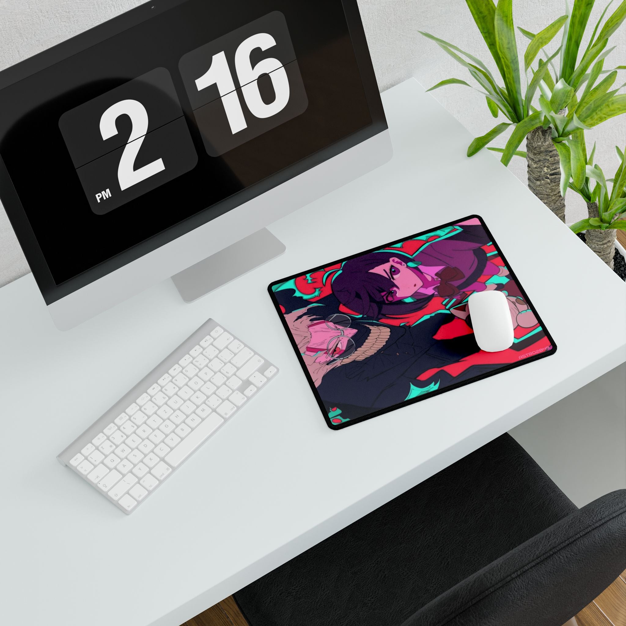 DANDADAN: Momo / Okarun - Vibrant Anime Desk Mat for Gamers, Gaming Desk Pad, Colorful Mouse Pad, Stylish Office Decor