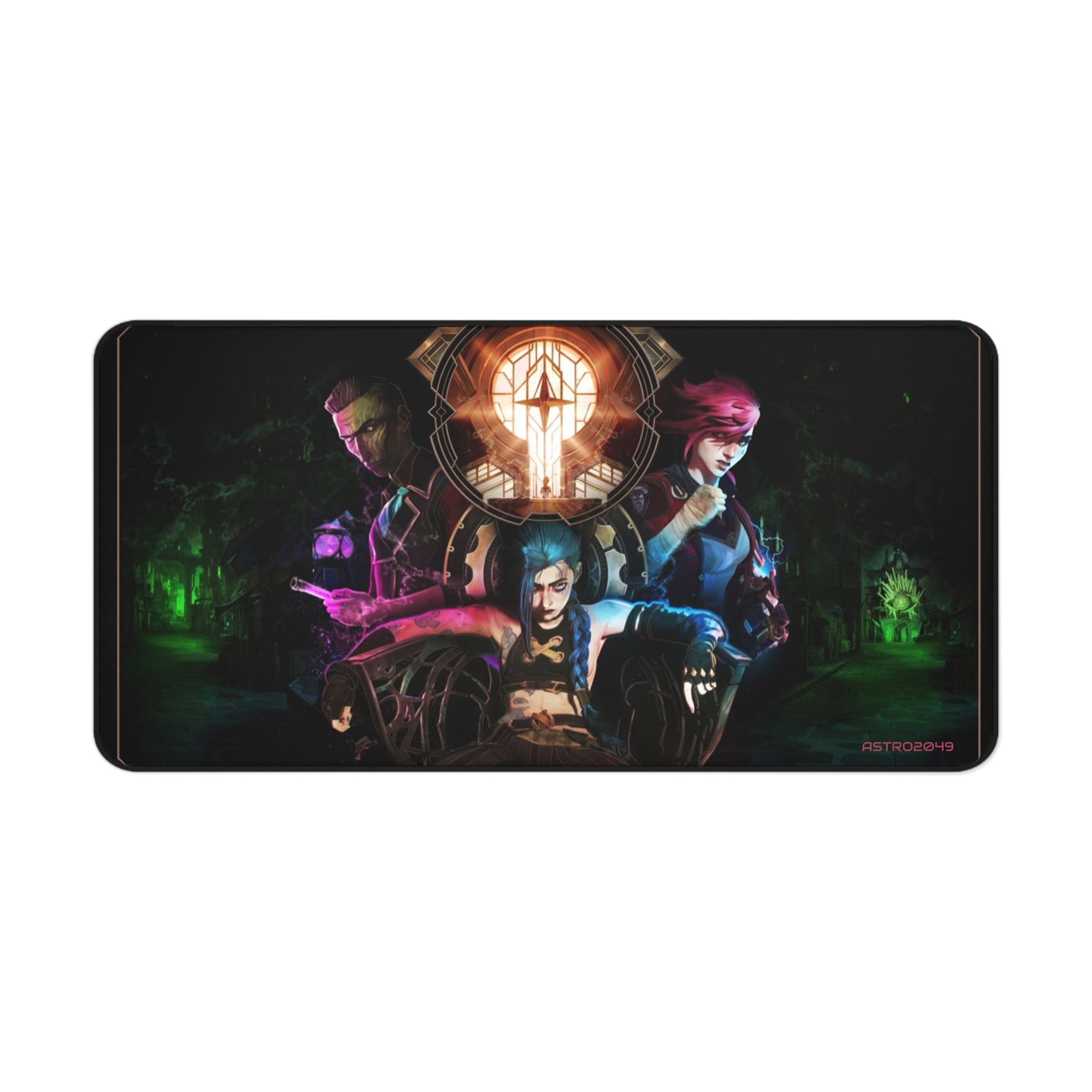 League of Legends - Arcane: JINX - Vibrant Gaming Desk Mat, Ergonomic Mouse Pad, Gamer Gift, Stylish Desk Accessory, Unique Workstation Mat
