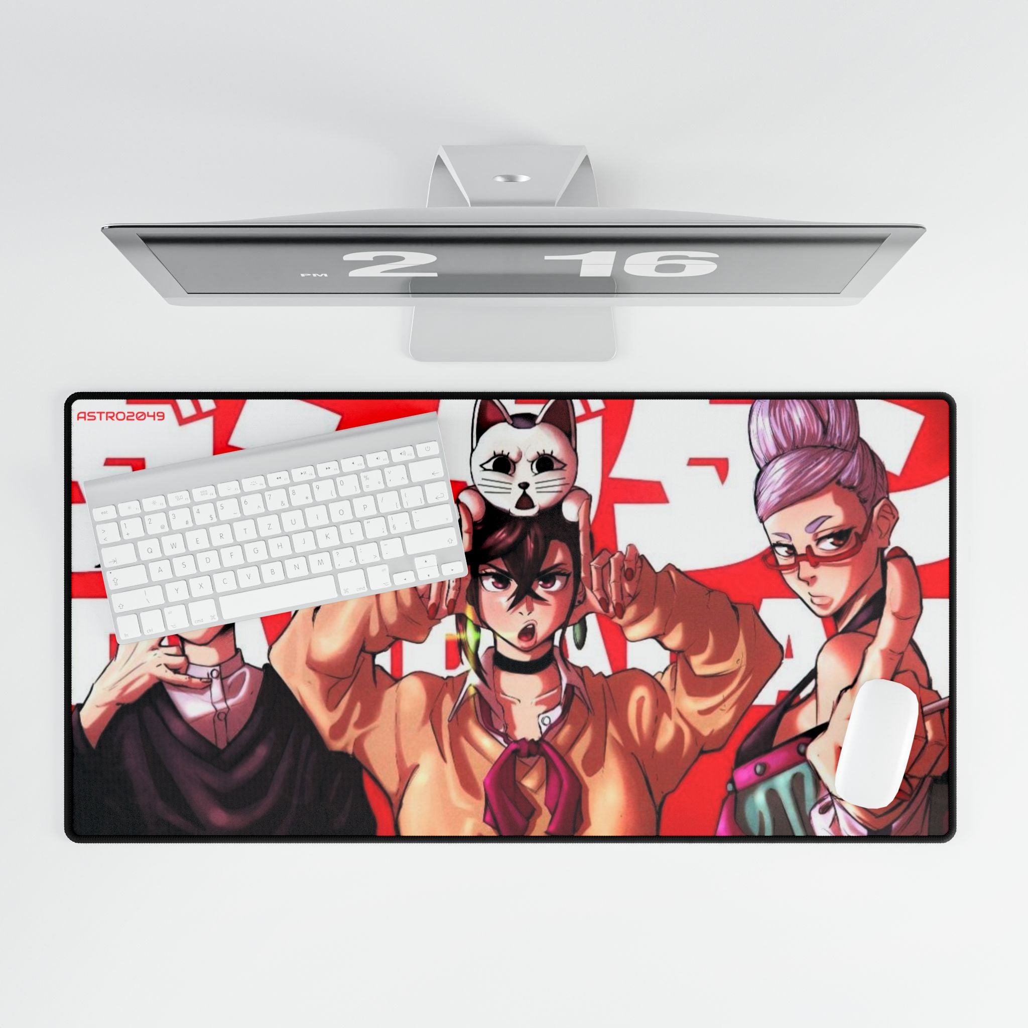 DANDADAN: Momo / Okarun - Vibrant Anime Desk Mat, Gaming Desk Pad, Office Decor, Custom Mousepad, Geeky Gift for Gamers, Home Office