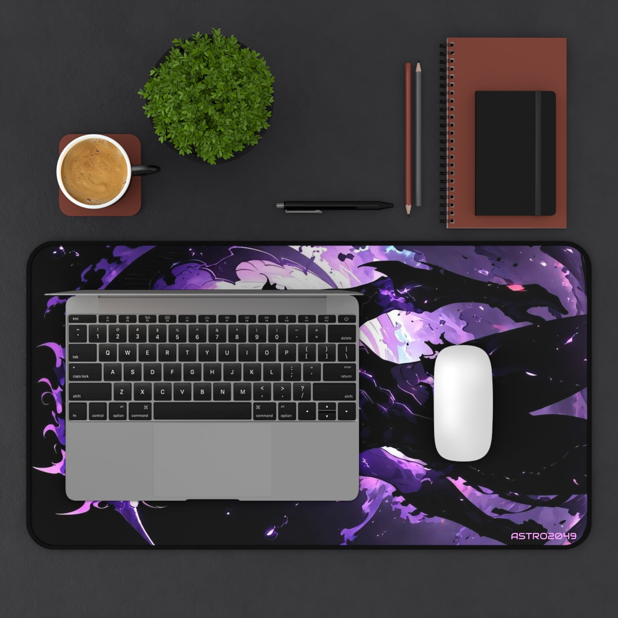 SOLO LEVELING - Sung Jinwoo - ARISE - Galaxy-Themed Desk Mat - Aesthetic Gaming Mouse Pad, Stylish Office Decor, Unique Gift Idea