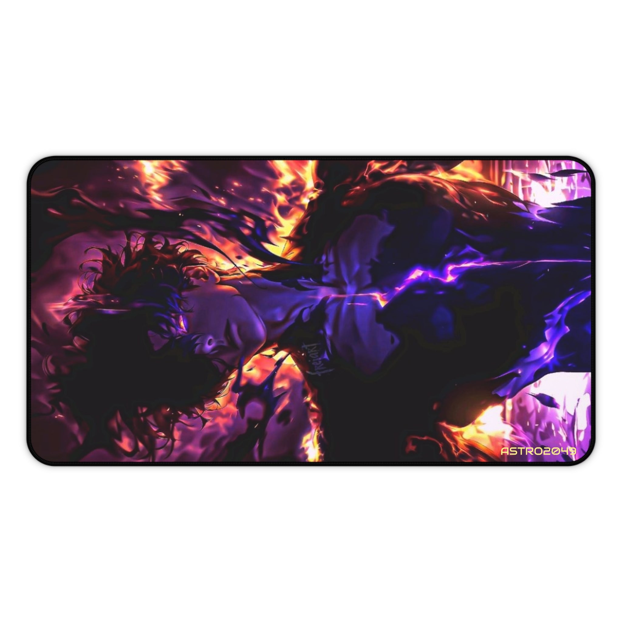 SOLO LEVELING - Sung Jinwoo - ARISE - Futuristic Fire Desk Mat - Gaming Mouse Pad, Office Decor, Unique Gifts for Gamers, Desk Accessories