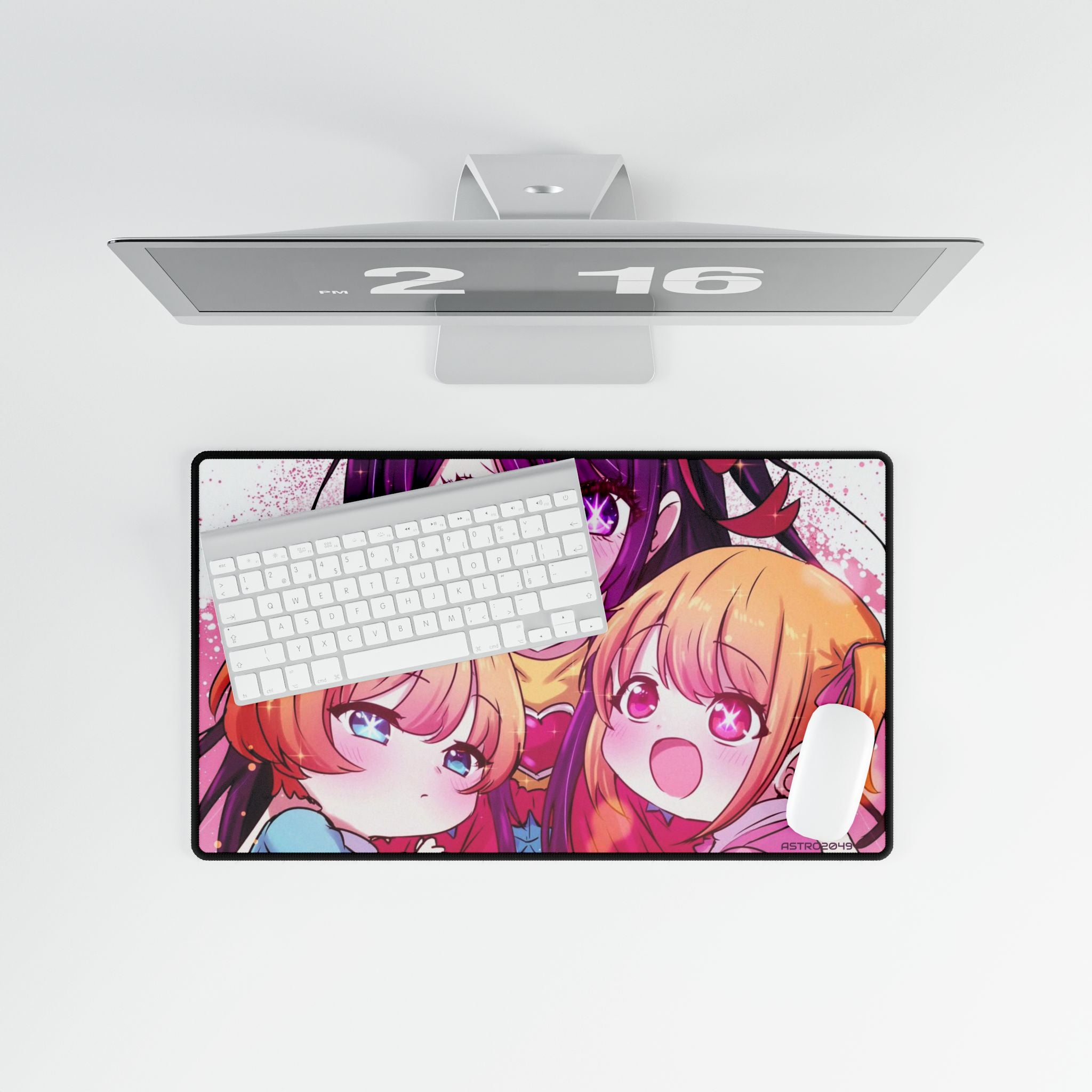 OSHI NO KO - Anime-Themed Desk Mat for Gamers, Cute Desk Decor, Mouse Pad Replacement, Office Gift, Kids Room Accessory