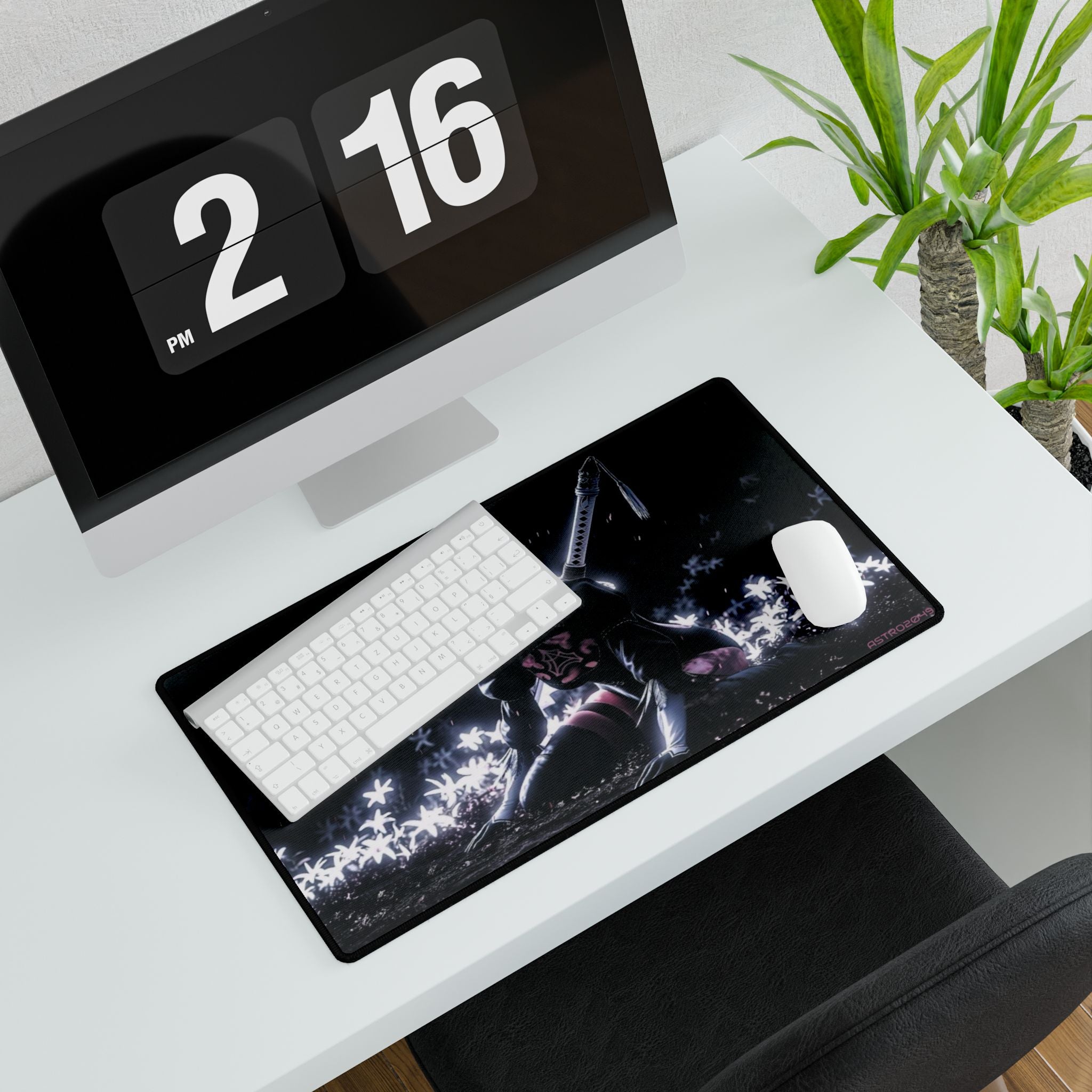 Nier: Automata - 2B - Futuristic Gaming Desk Mat, Non-Slip Mouse Pad, Art Gamer Decor, Office Accessory, Ideal Gift for Gamers