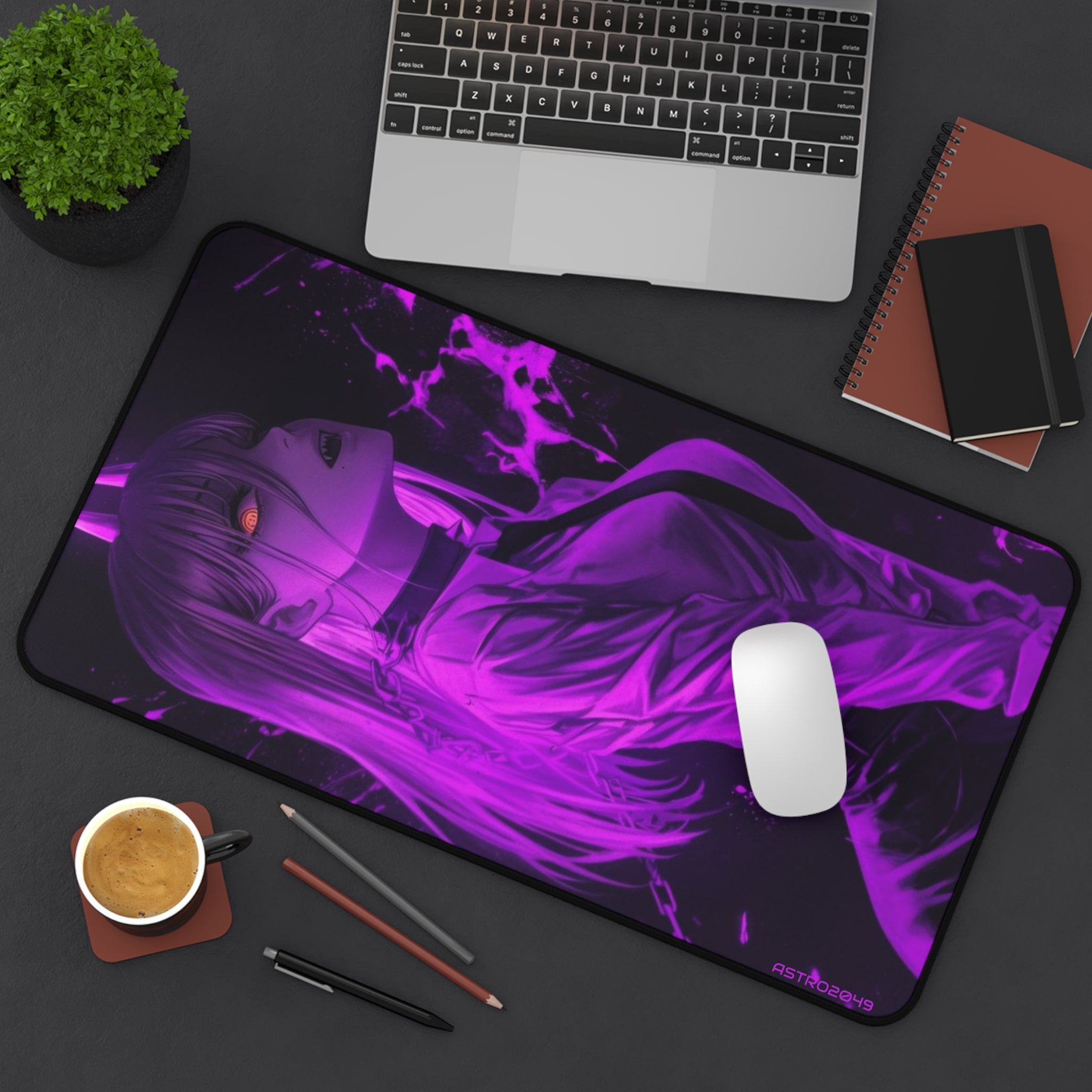 CHAINSAW MAN - Vibrant Anime Desk Mat for Gamers, Gaming Accessories, Home Office Decor, Desk Organization, Computer Mouse Pad