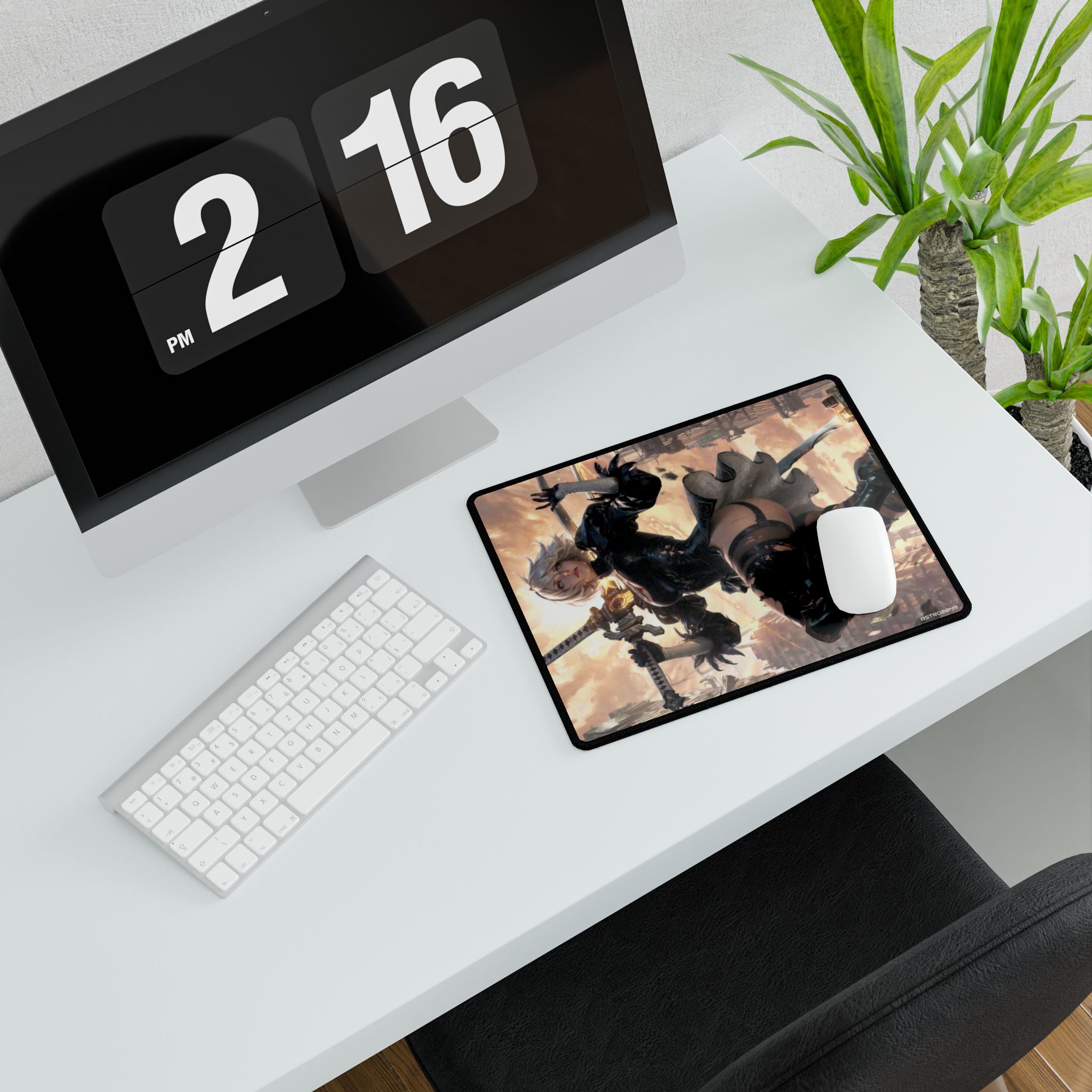 Nier: Automata - 2B - Anime-Inspired Desk Mat for Gaming and Office, Large Mouse Pad, Creative Workspace Decor, Nerdy Gift for Gamers