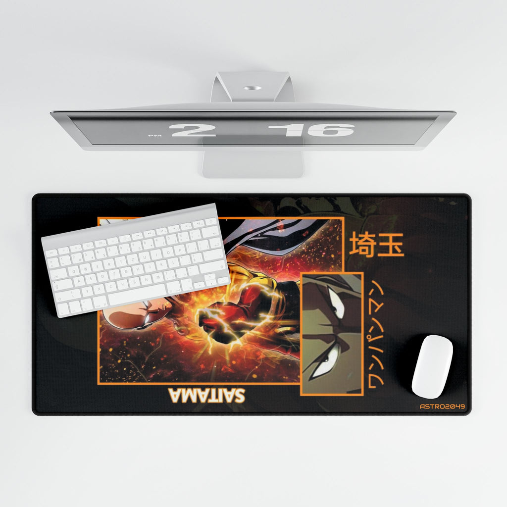 ONE-PUNCH MAN: Saitama - Gaming Desk Mat with Epic Design, Mouse Pad for Gamers, Cool Desk Accessories, Office Supplies, Mousepad