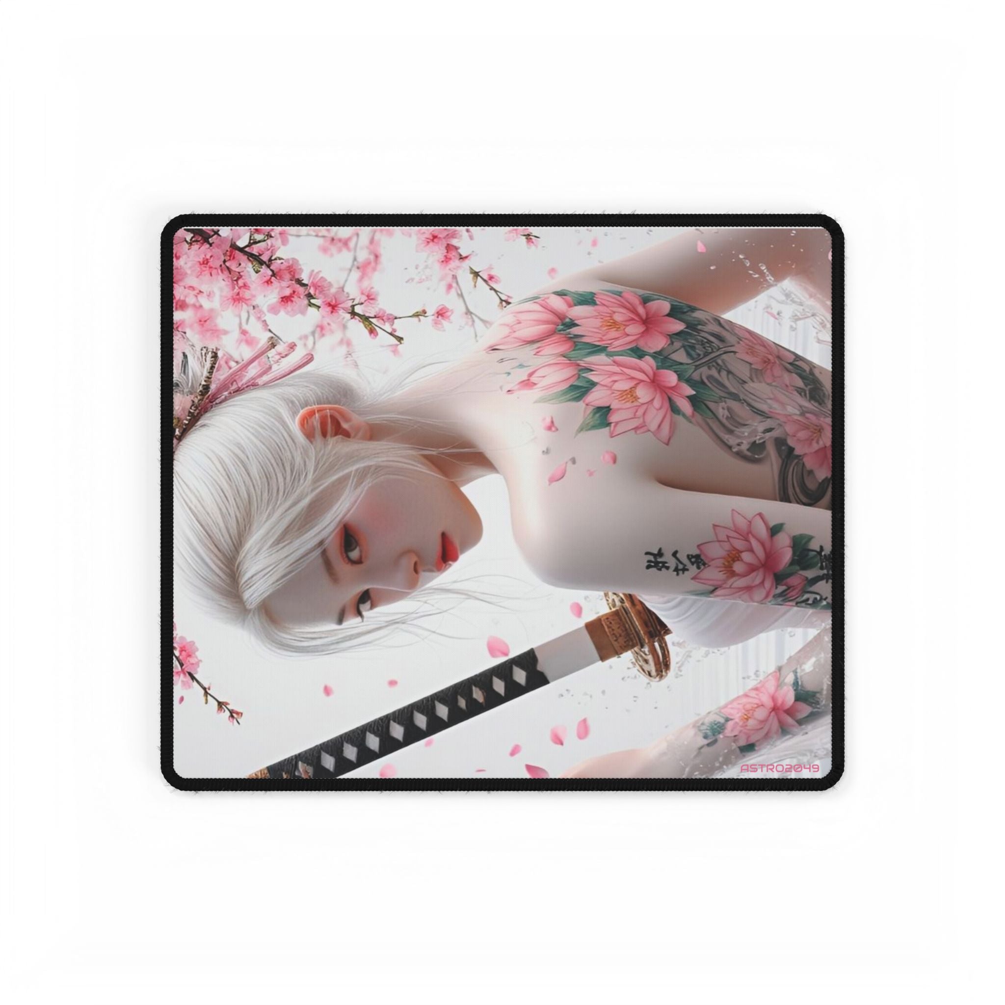 CYBERPUNK - GEISHA - SAMURAI - Elegantly Designed Desk Mats - Aesthetic Workspace Decor, Perfect for Gamers, Artists & Home Office