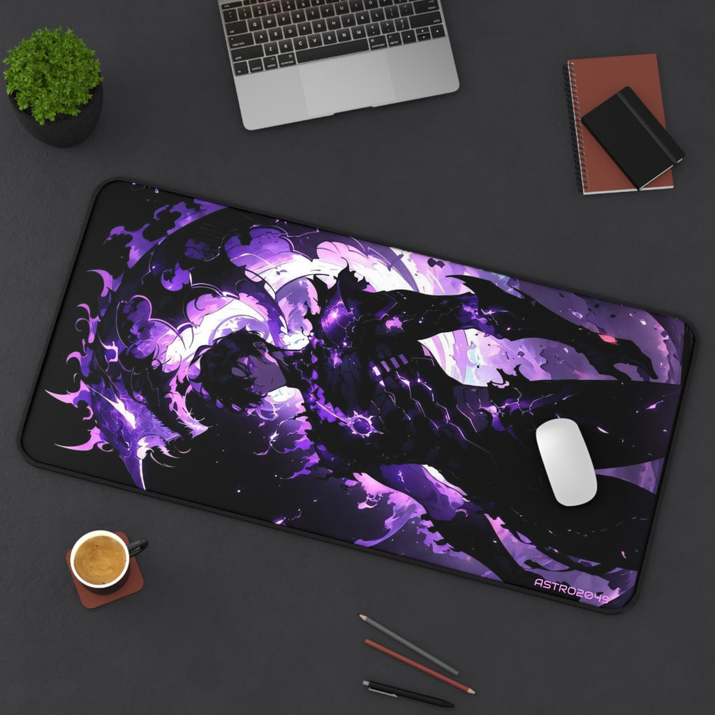 SOLO LEVELING - Sung Jinwoo - ARISE - Galaxy-Themed Desk Mat - Aesthetic Gaming Mouse Pad, Stylish Office Decor, Unique Gift Idea