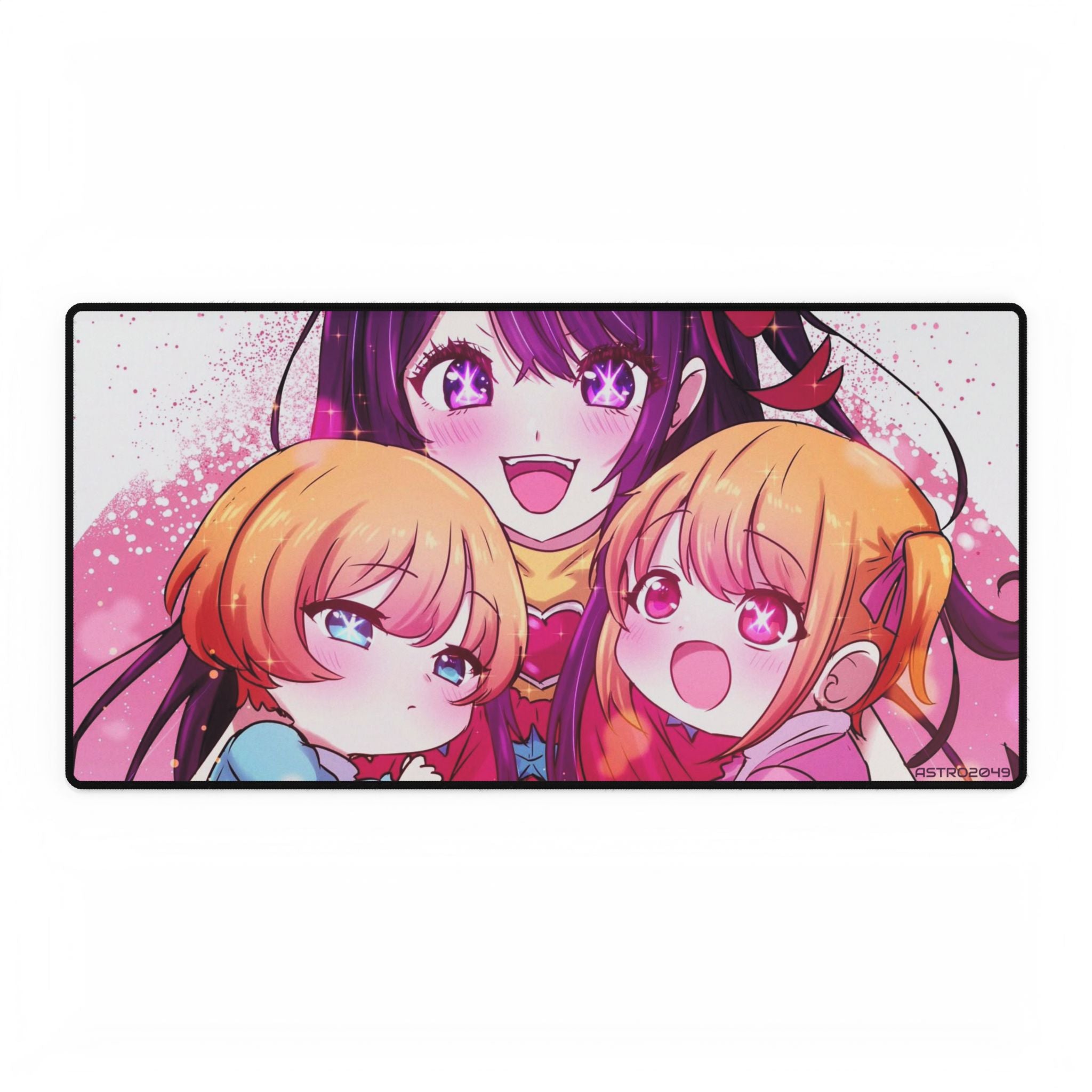 OSHI NO KO - Anime-Themed Desk Mat for Gamers, Cute Desk Decor, Mouse Pad Replacement, Office Gift, Kids Room Accessory