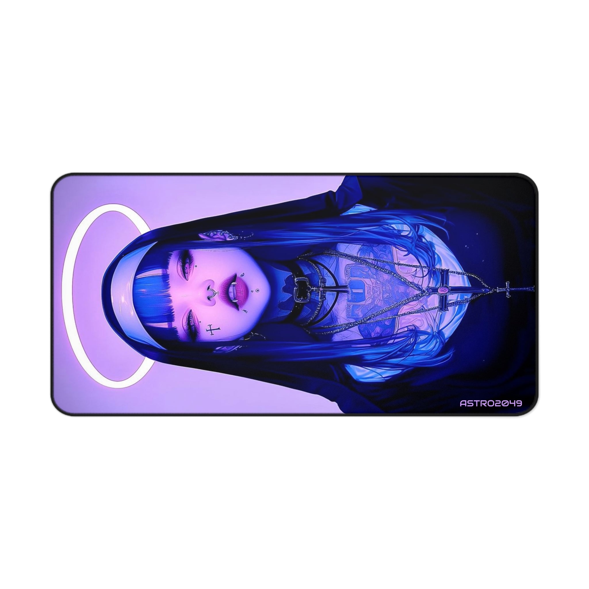 CYBERPUNK - GOTHIC: Aesthetic Desk Mat with Mystical Design - Unique Mouse Pad, Gaming Accessory, Gift for Anime Lovers, Workspace