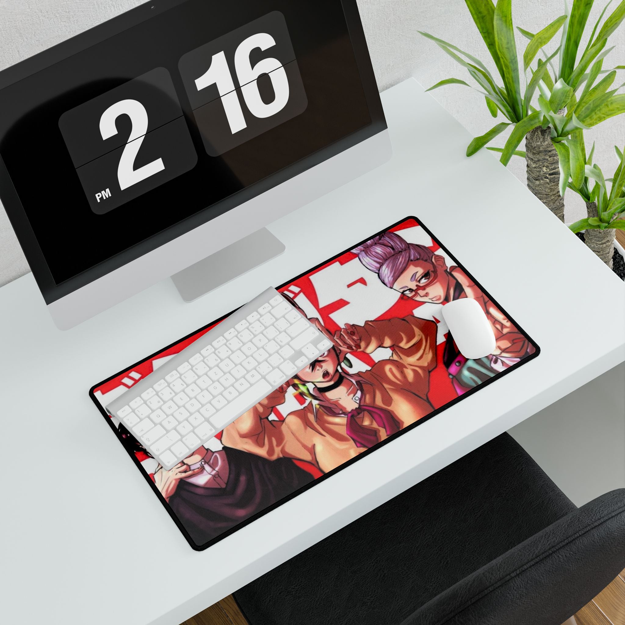 DANDADAN: Momo / Okarun - Vibrant Anime Desk Mat, Gaming Desk Pad, Office Decor, Custom Mousepad, Geeky Gift for Gamers, Home Office