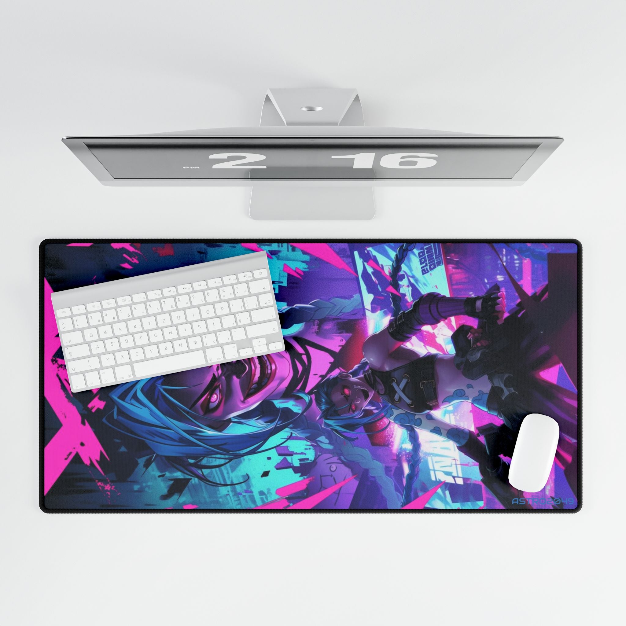 League of Legends - Arcane: JINX - Vibrant Gaming Desk Mat - Perfect for Gamers, Home Office, or Study Space | Custom Style Designs