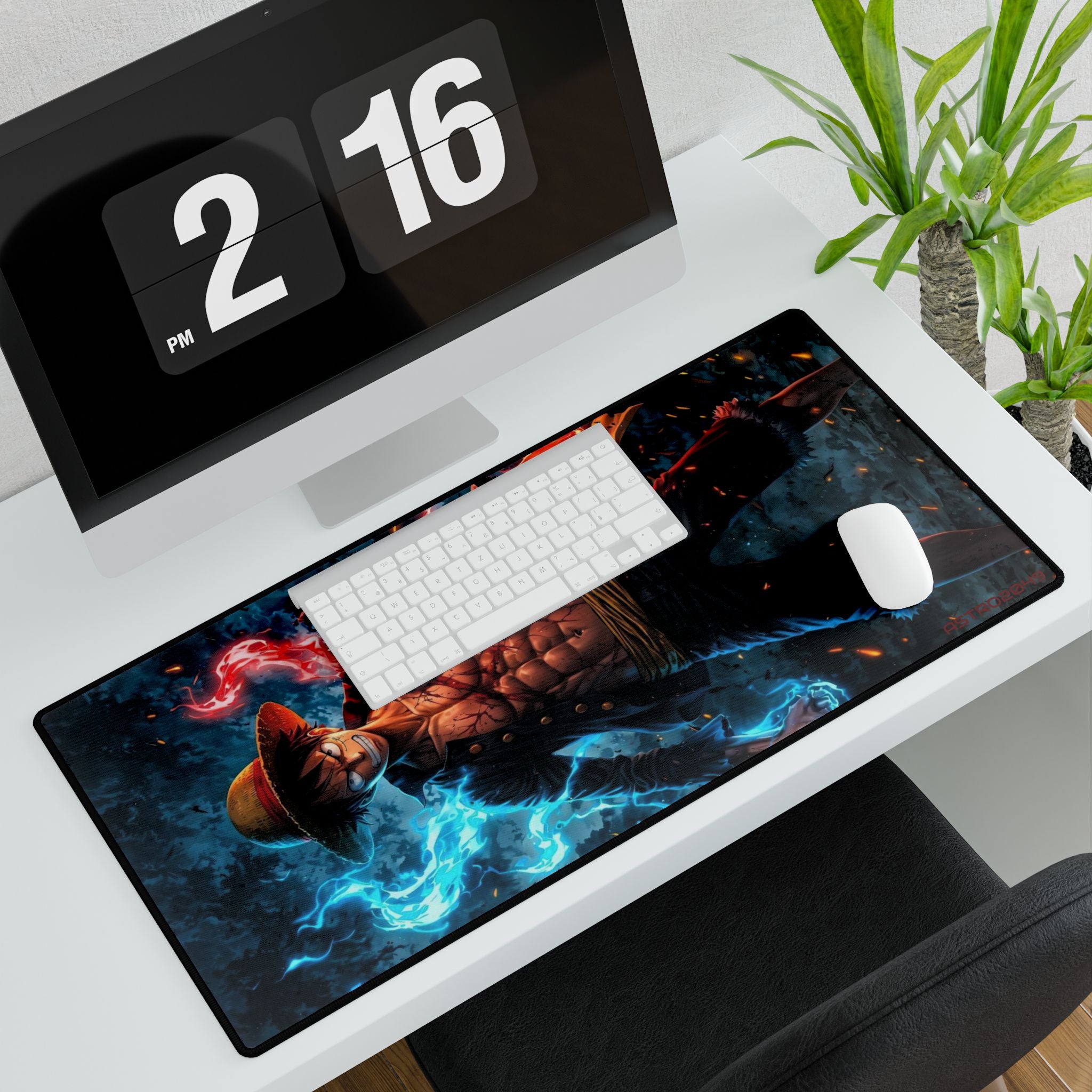 ONE PIECE - LUFFY - Anime-Inspired Desk Mat: Vibrant Gamer Mouse Pad, Office Decor, Gift for Students, Computer Accessories