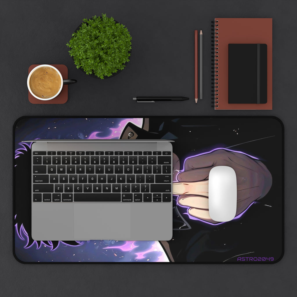 SOLO LEVELING - Sung Jinwoo - ARISE - Cosmic Vibes Desk Mat - Anime Gaming Mouse Pad, Gamer Gift, Desk Accessories, Unique Home Office
