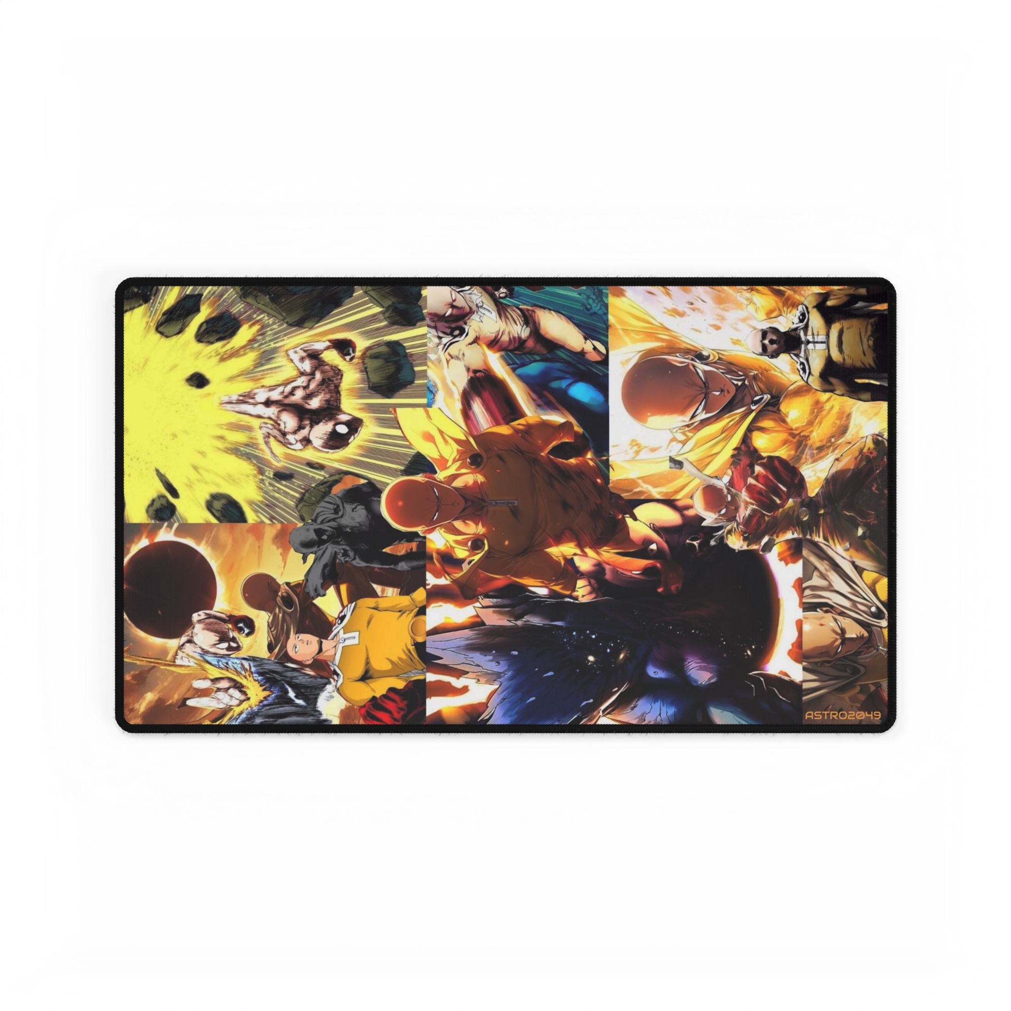 ONE-PUNCH MAN: Saitama - Vibrant Desk Mat for Gamers | Customizable Gaming Mouse Pad, Office Desk Accessories, Cool Desk Decor